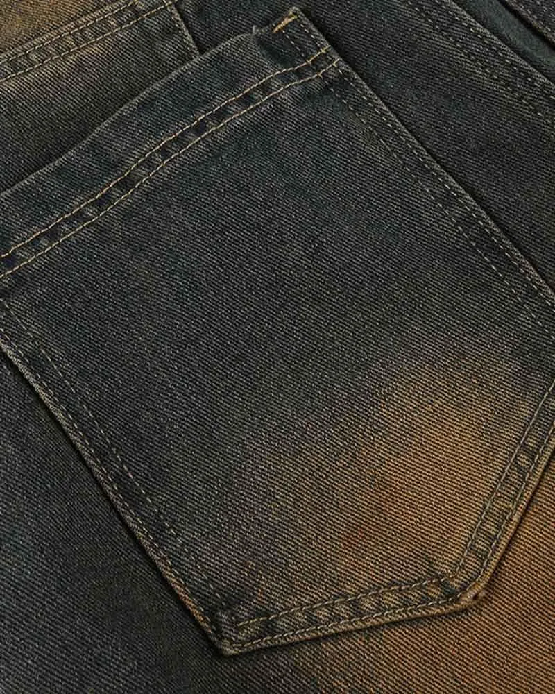 Cindle Patchwork Vintage Denim Jeans