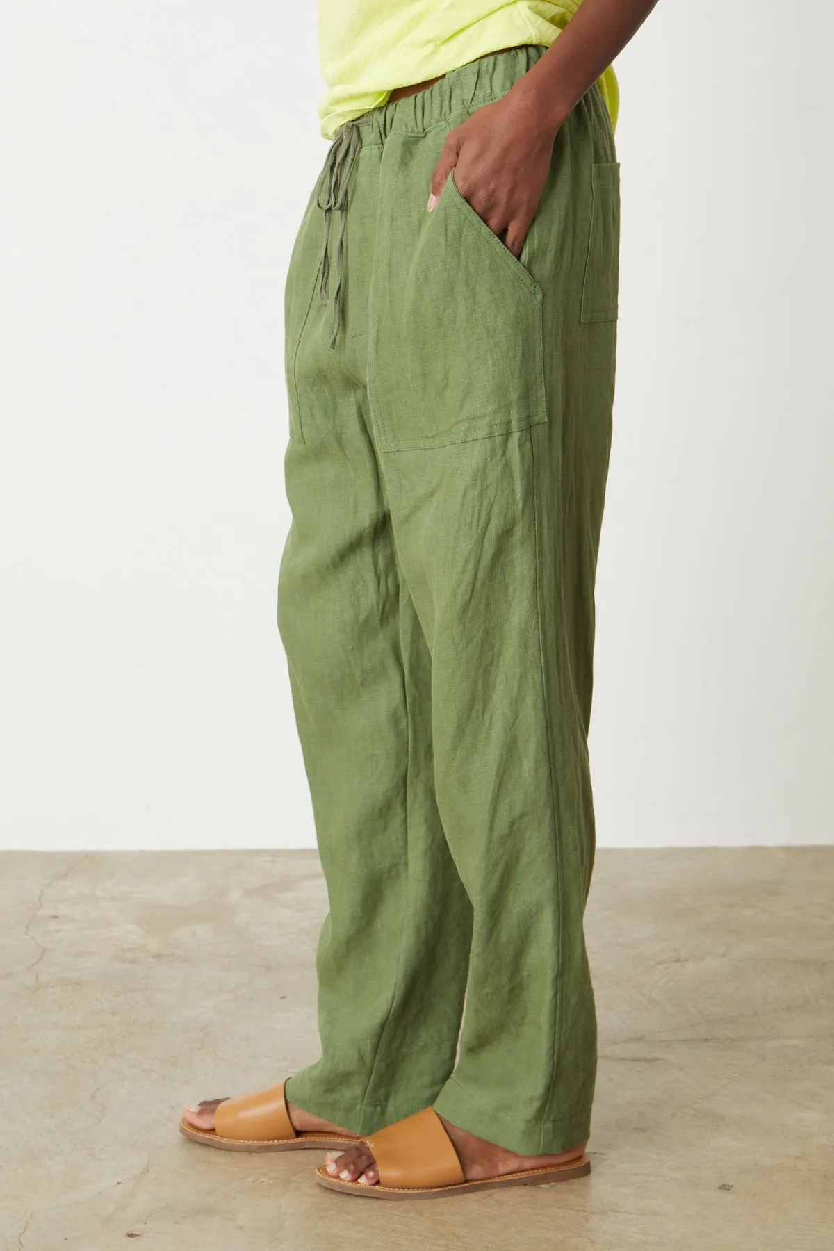 CINDY HEAVY LINEN PANT