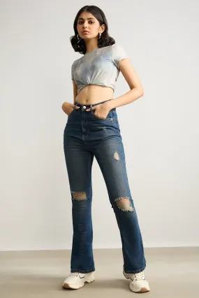 Classic Blue Bootcut Jeans