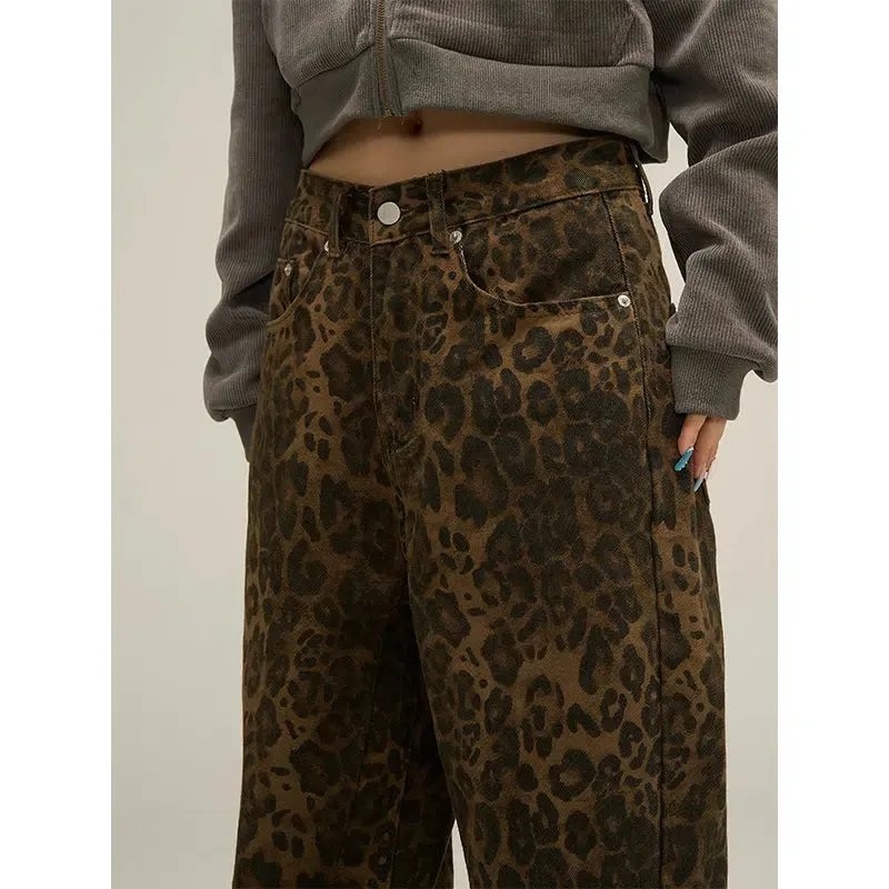 Classic Leopard Bootcut Jeans