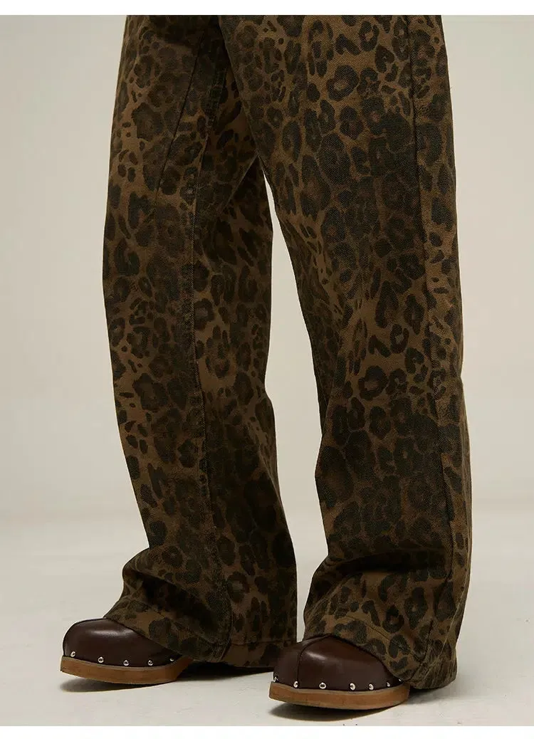 Classic Leopard Bootcut Jeans