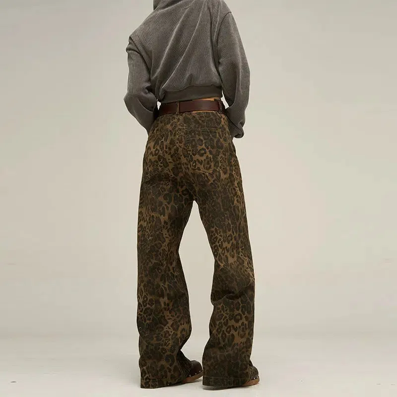 Classic Leopard Bootcut Jeans