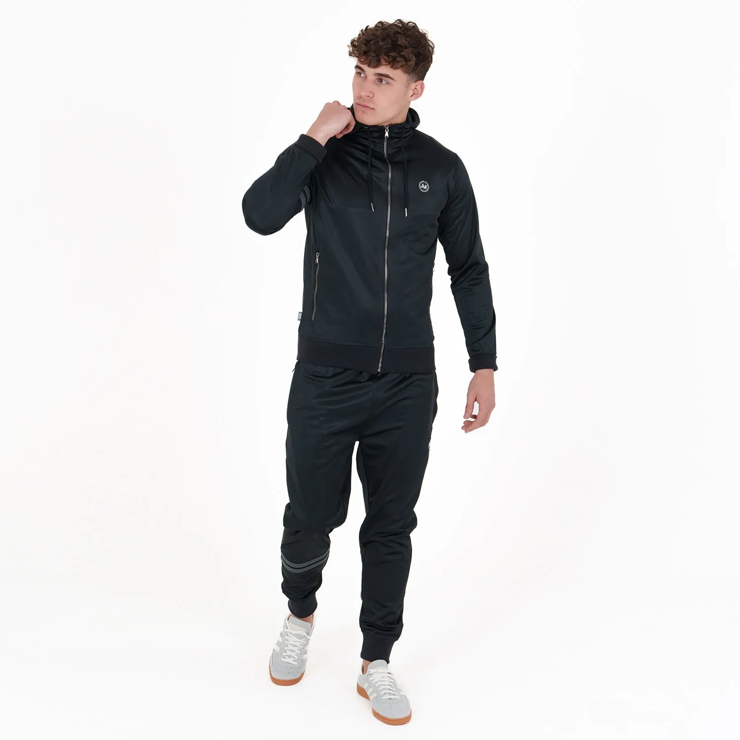 Court Track Top Black