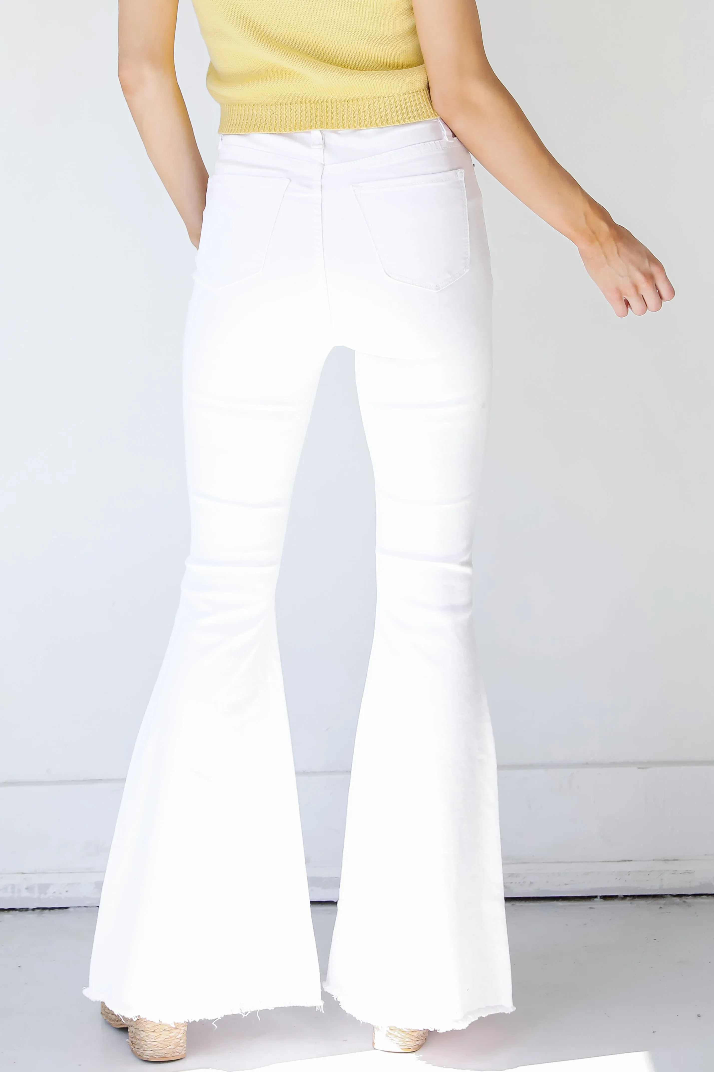 Dakota White Flare Jeans