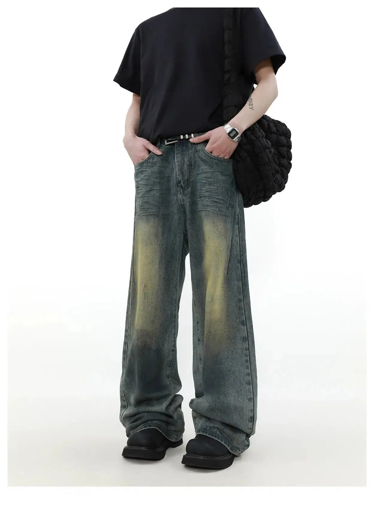 Dirty Fit Washed Wide Jeans