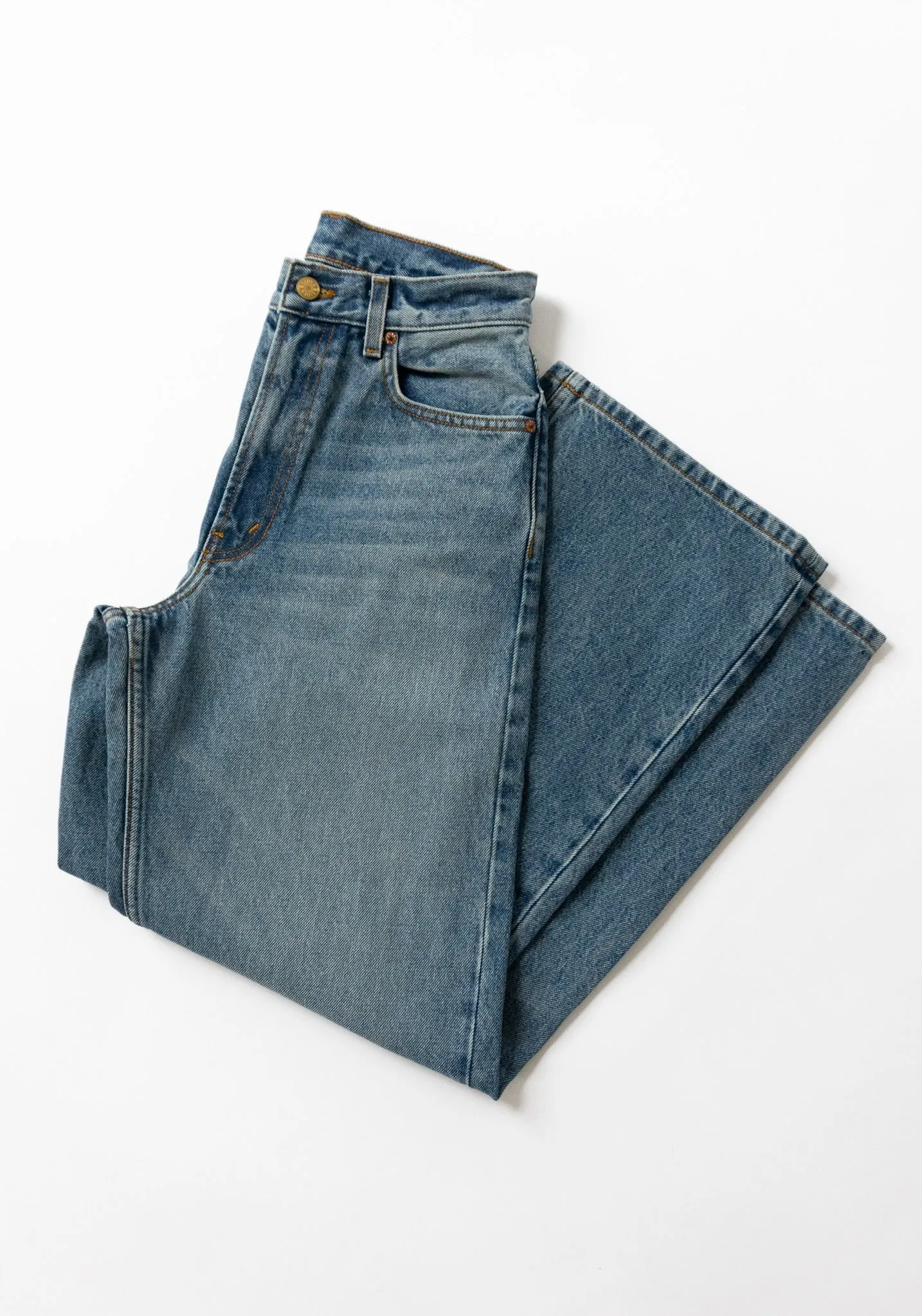 Elissa High Wide Jean in Vista Blue