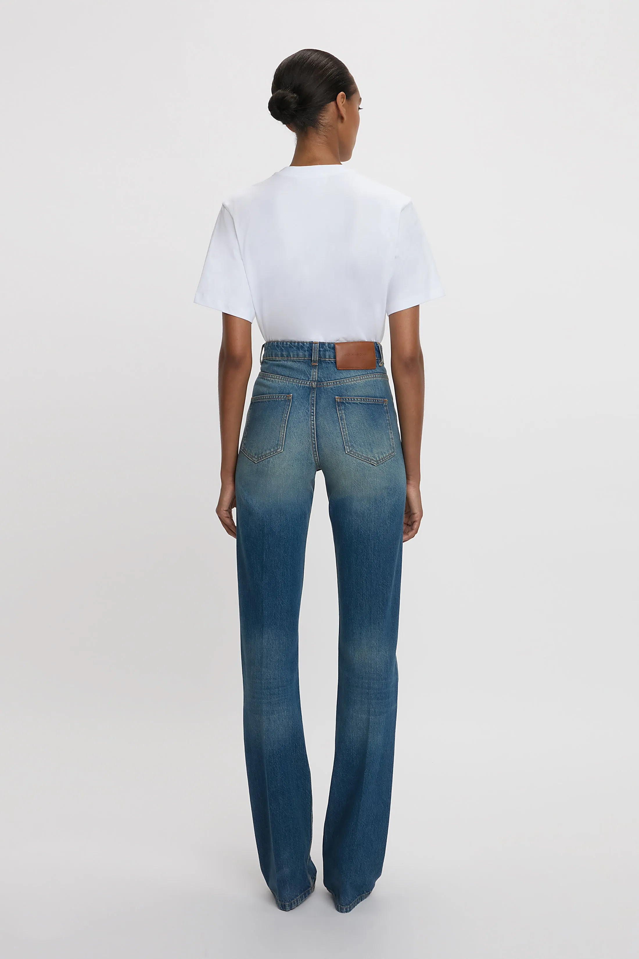 Exclusive Julia High Waisted Jean In Mid Blue