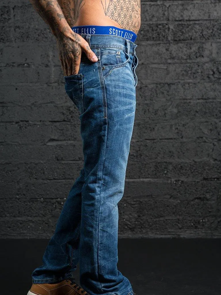 EZ384 Jeans Mid-Wash