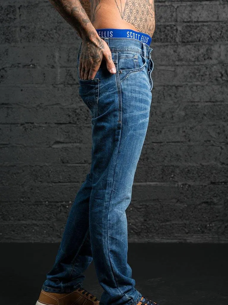 EZ384 Jeans Mid-Wash