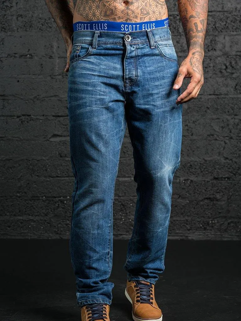 EZ384 Jeans Mid-Wash