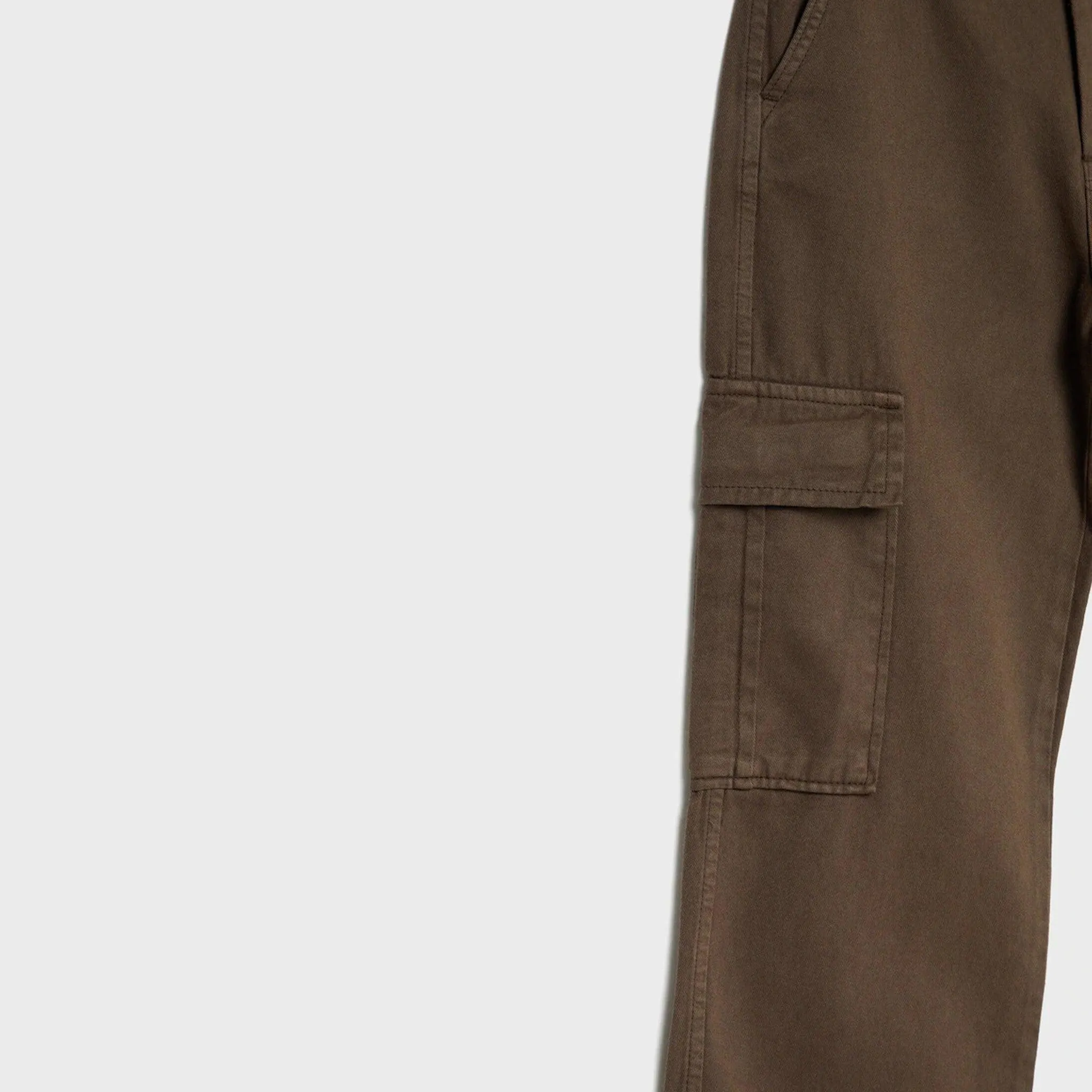 Female Brown Cargo Trousers (6 pockets)