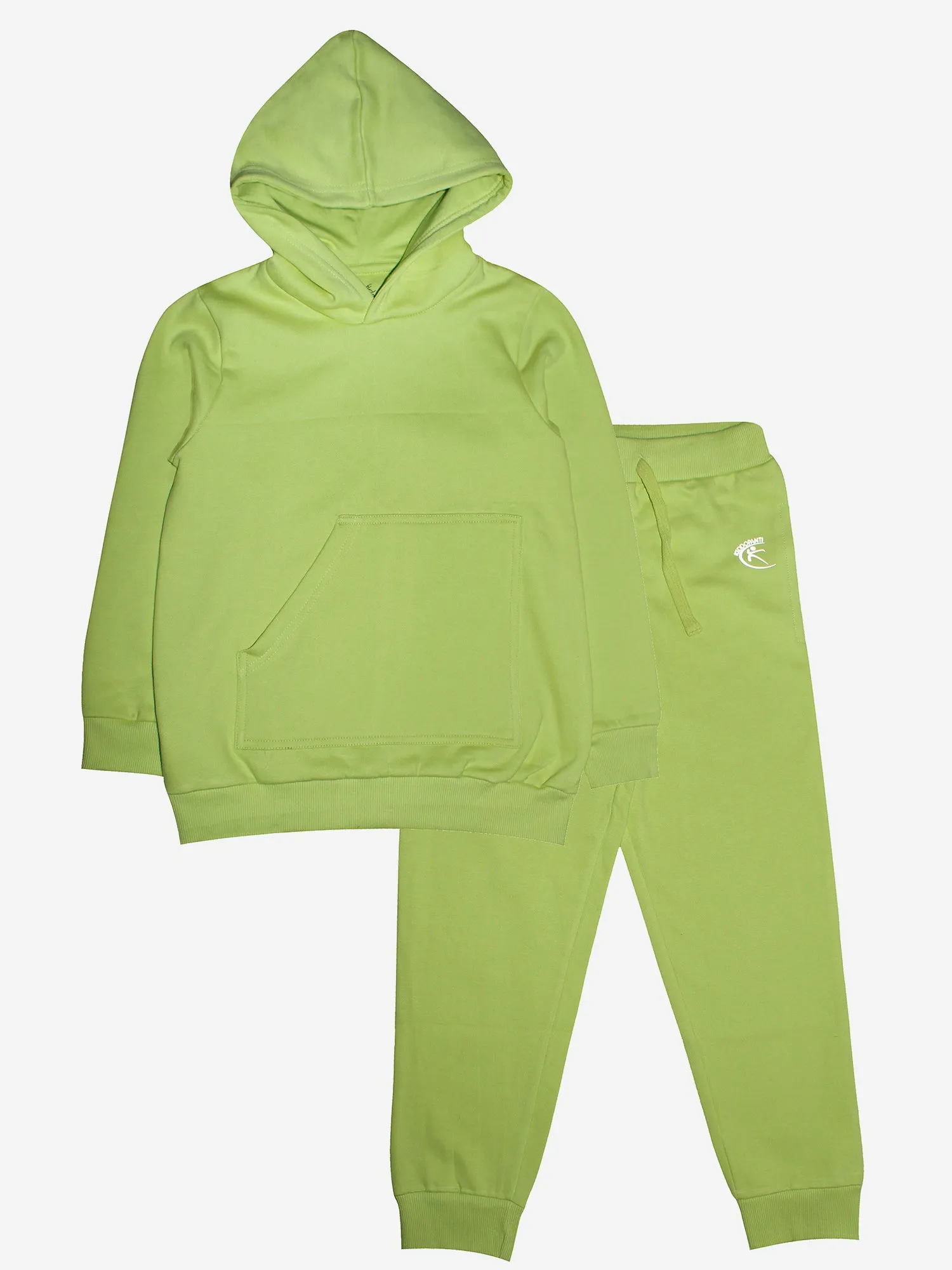 Fleece Hooded Pull Over Sweatshirt & Track Pant Set