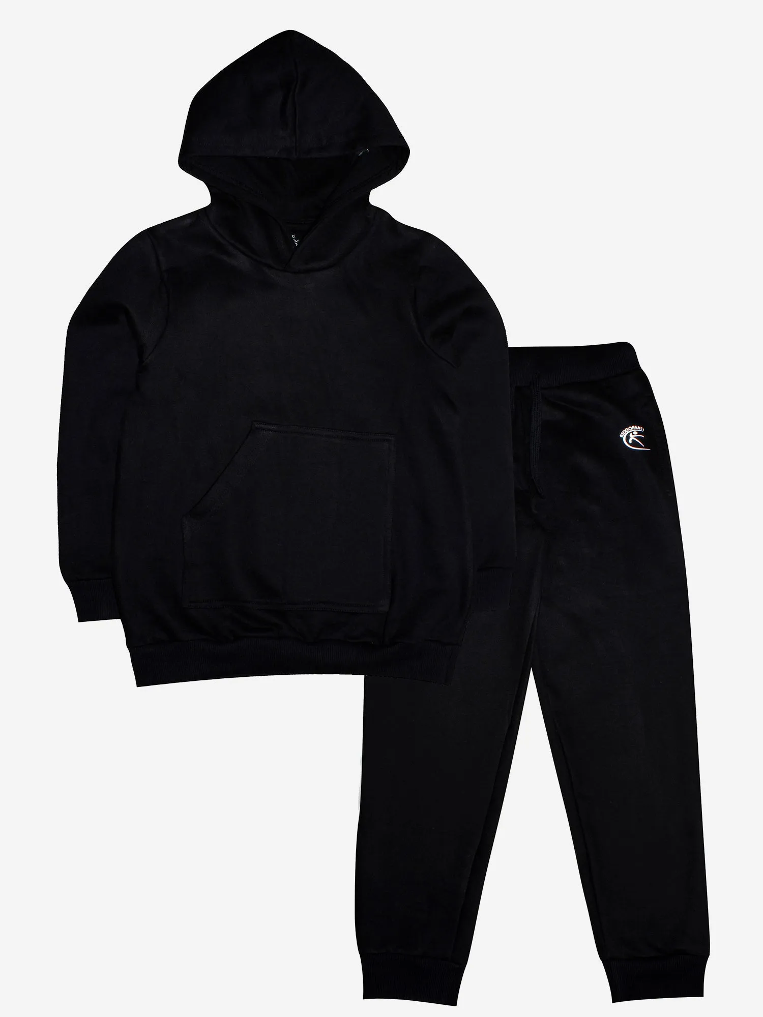 Fleece Hooded Pull Over Sweatshirt & Track Pant Set