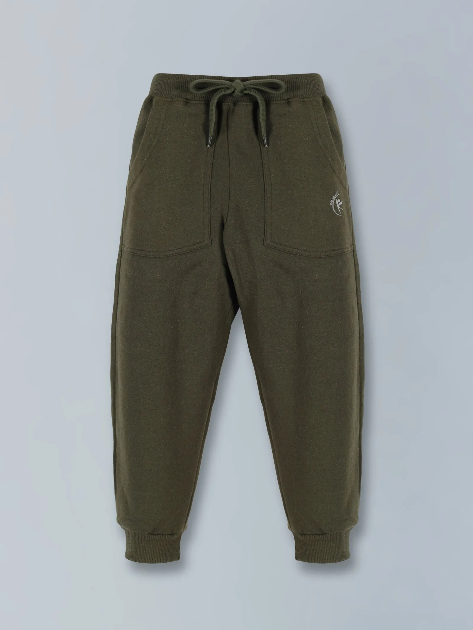 Fleece Solid Zip Front Open Hooded Sweatshirt  & Track Pant Set