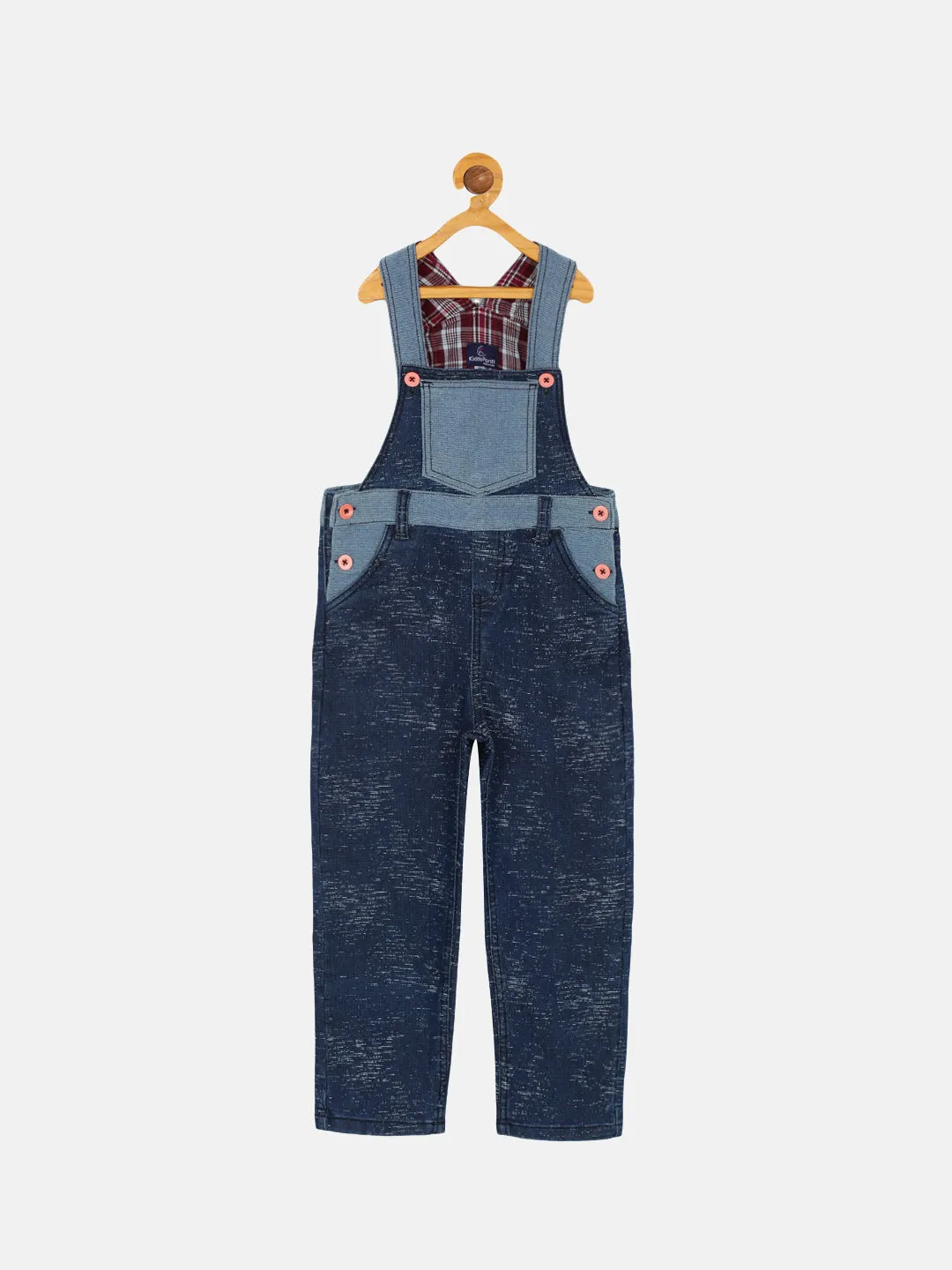 Girls Denim Dungaree Pant