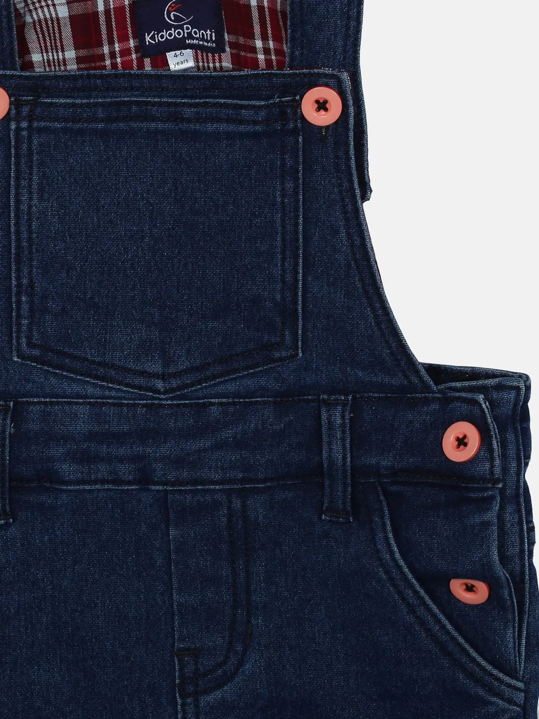 Girls Denim Dungaree Pant