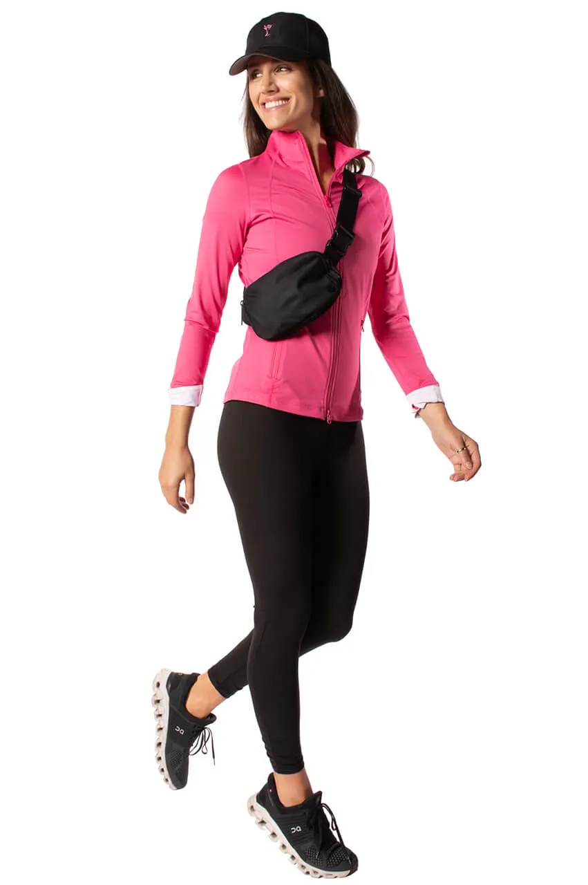 Hot Pink Double-Zip Sport Jacket