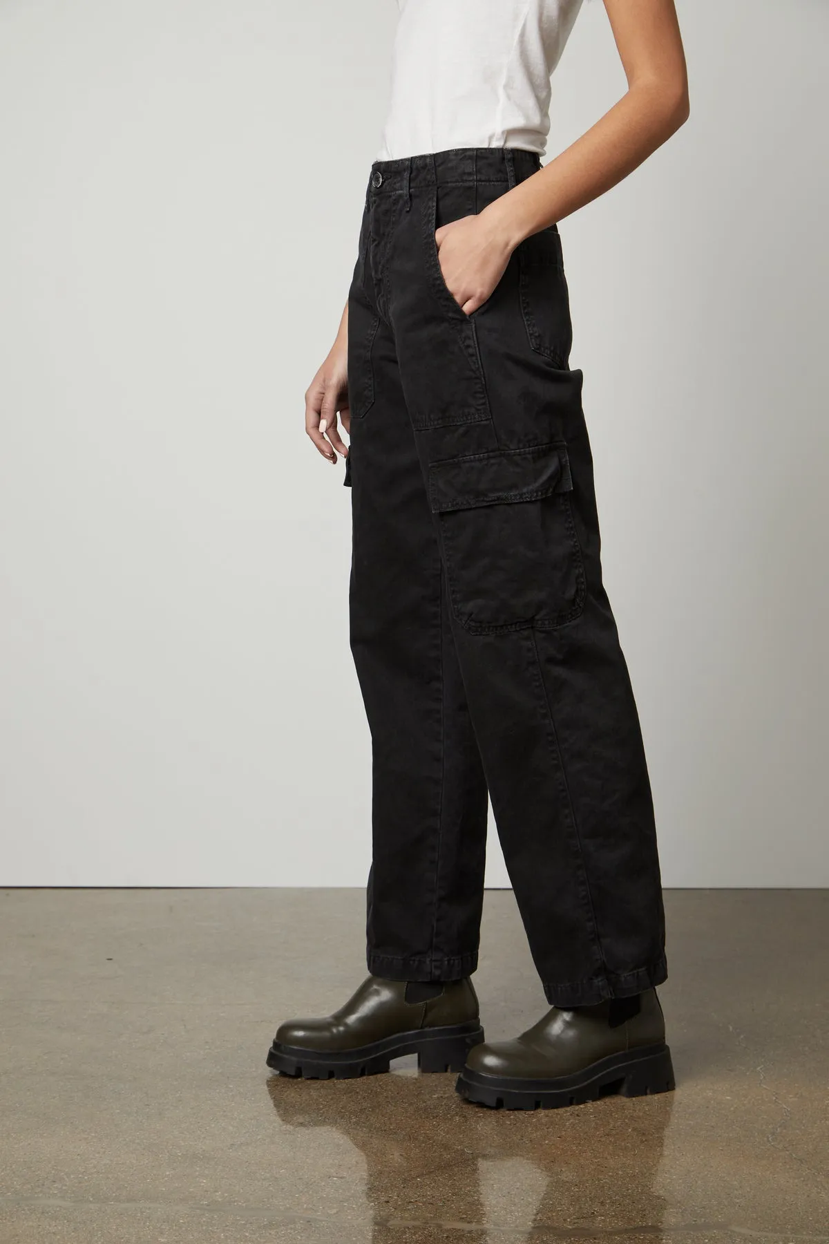 MAKAYLA SANDED TWILL CARGO PANT