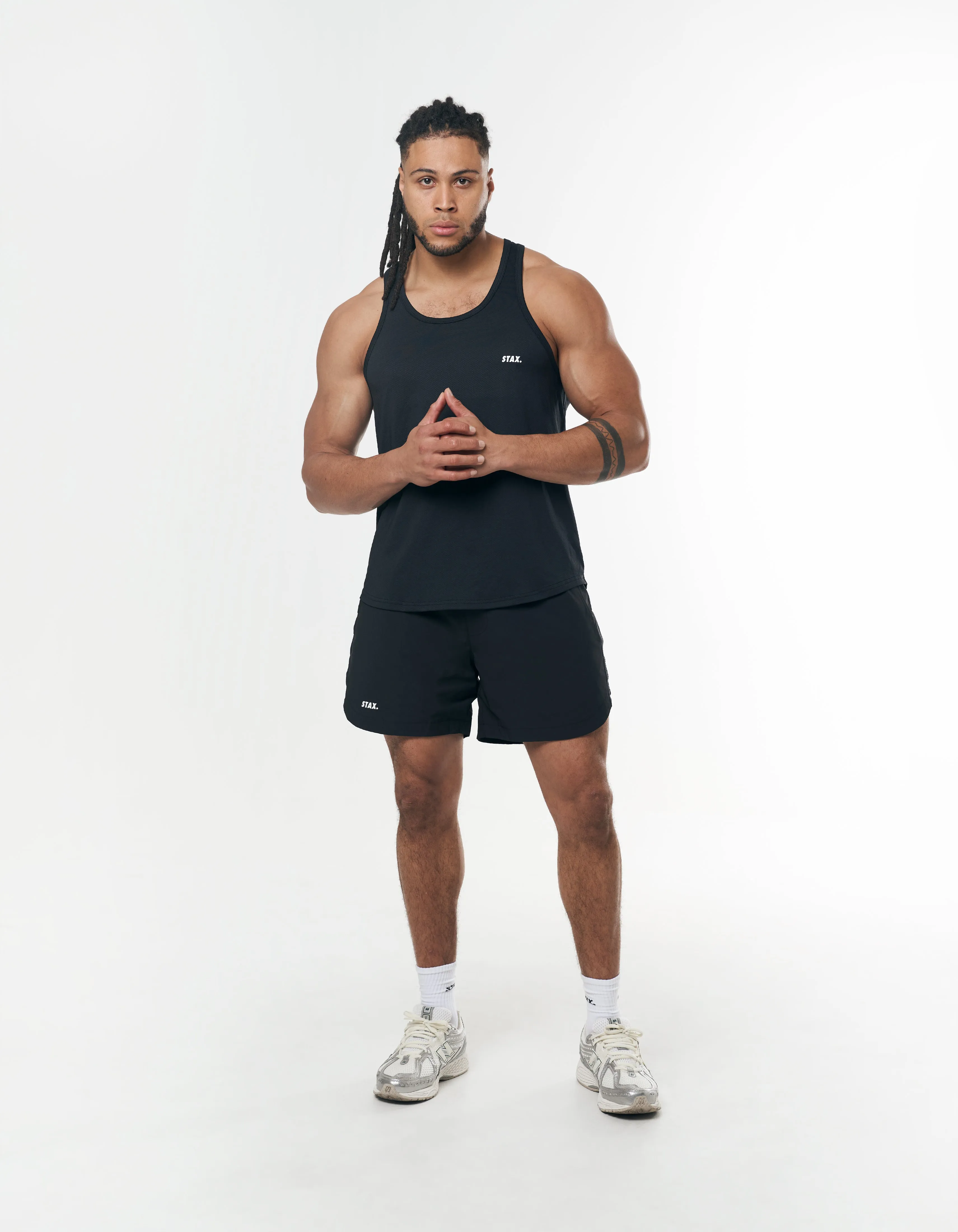 Mens Sport Singlet - Black