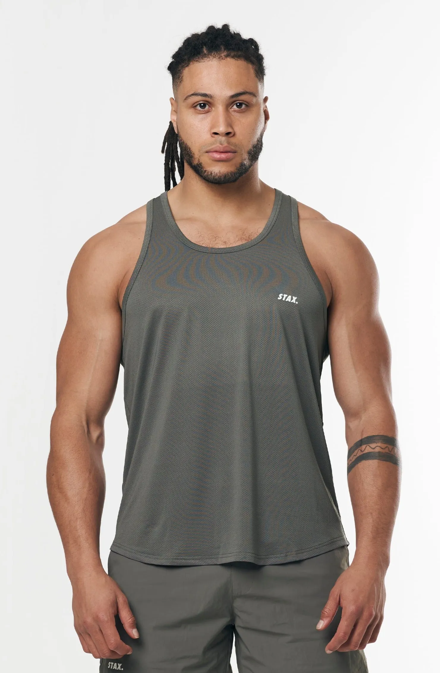 Mens Sport Singlet - Grey