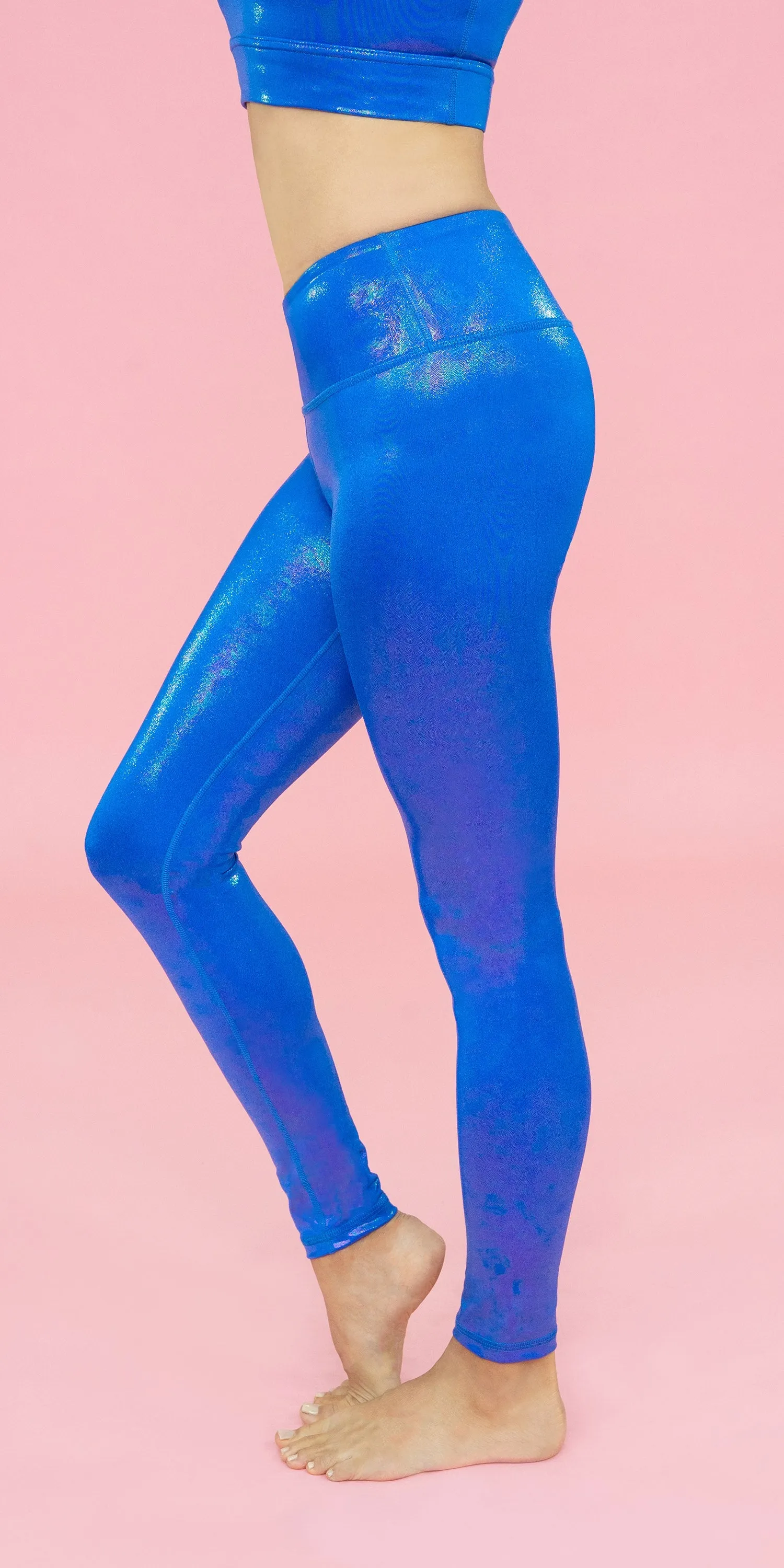 Metallic Sapphire [Final Sale] - Legging