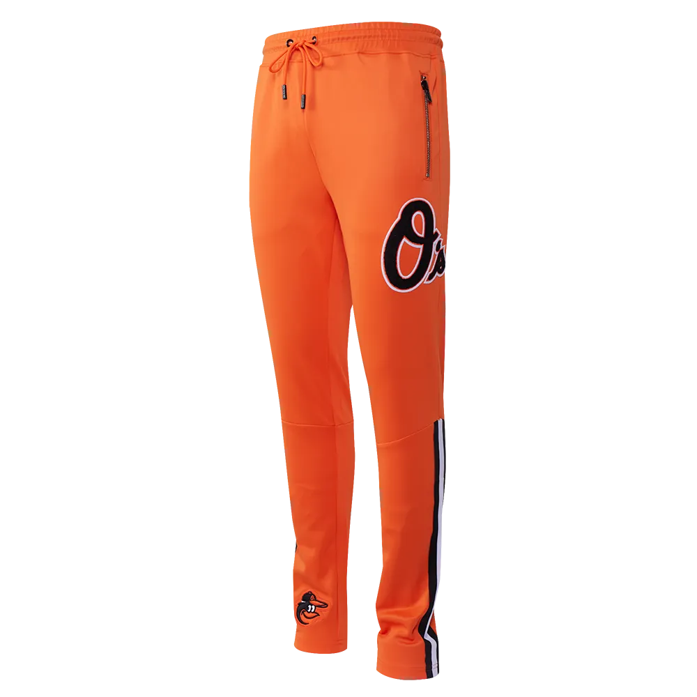 MLB BALTIMORE ORIOLES CLASSIC MEN'S DK TRACK PANT (ORANGE)