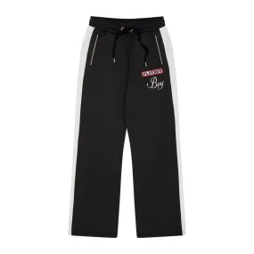 PLAYBOY X BOY JUMBO BUNNY TRACK PANT - BLACK/OFFWHITE