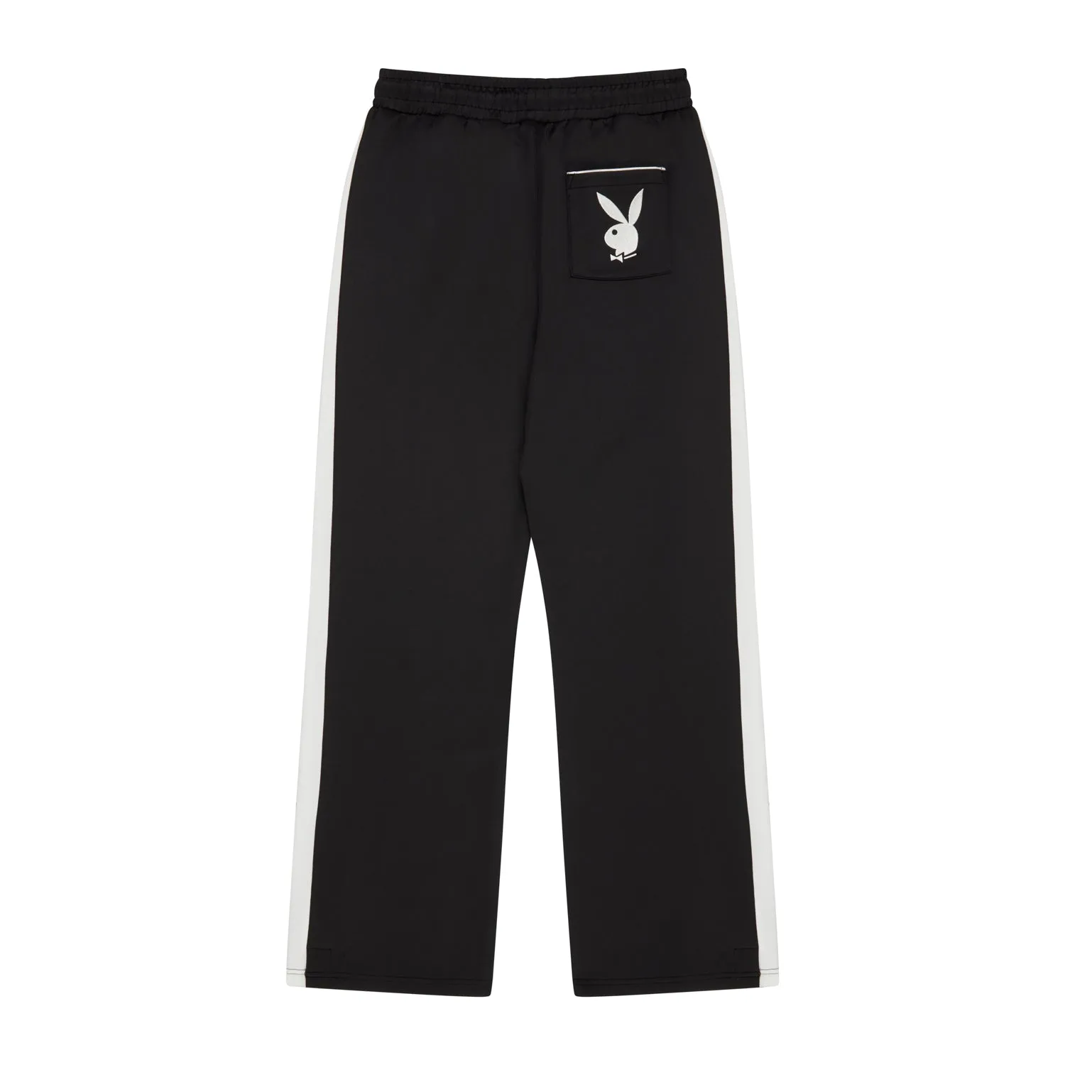 PLAYBOY X BOY JUMBO BUNNY TRACK PANT - BLACK/OFFWHITE