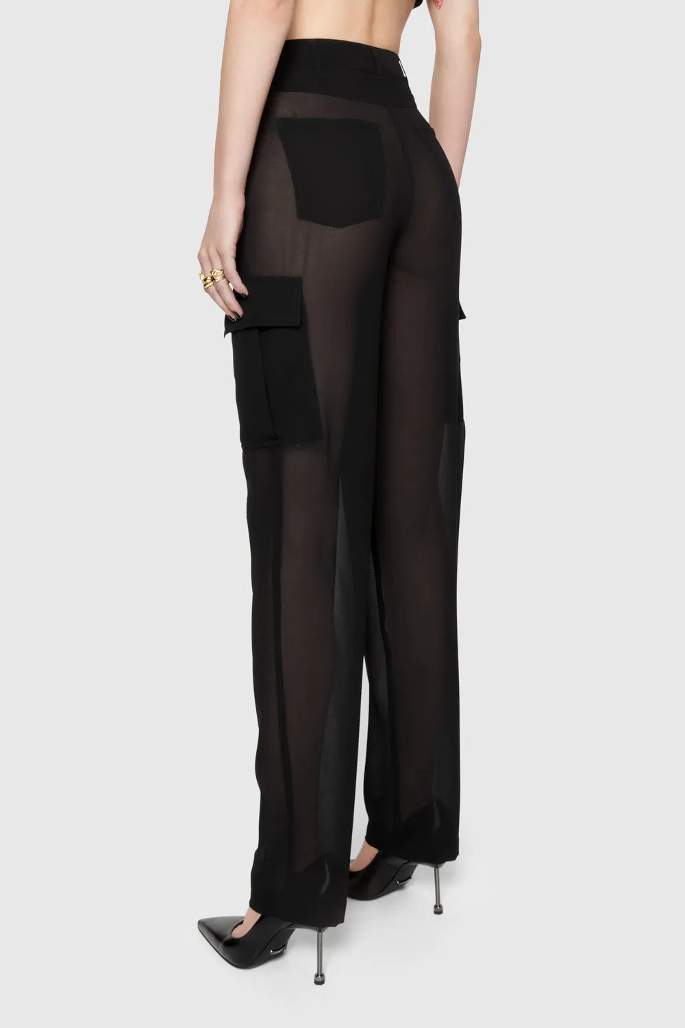 Presley Sheer Cargo Pant