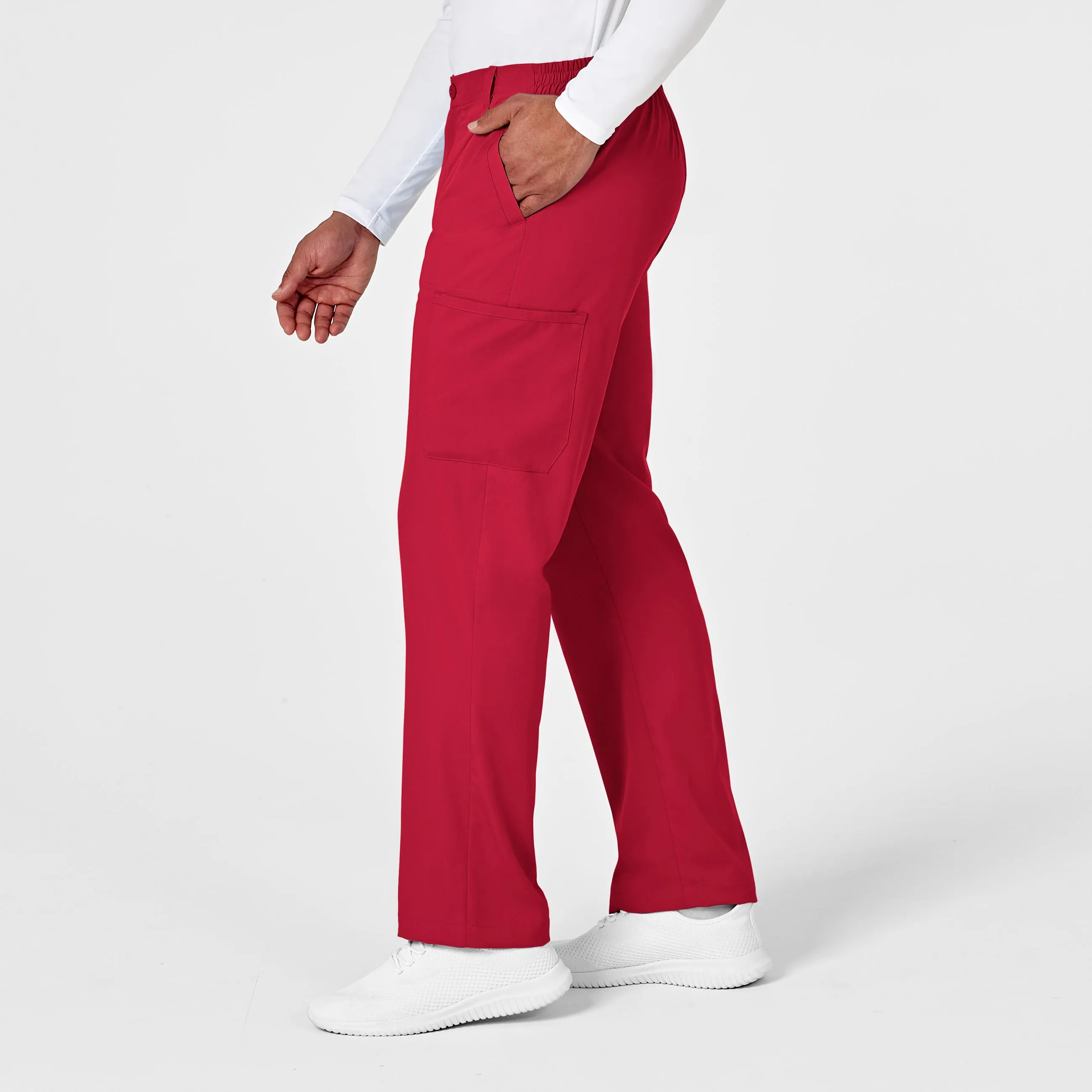 PRO Men's Cargo Scrub Pant - Red