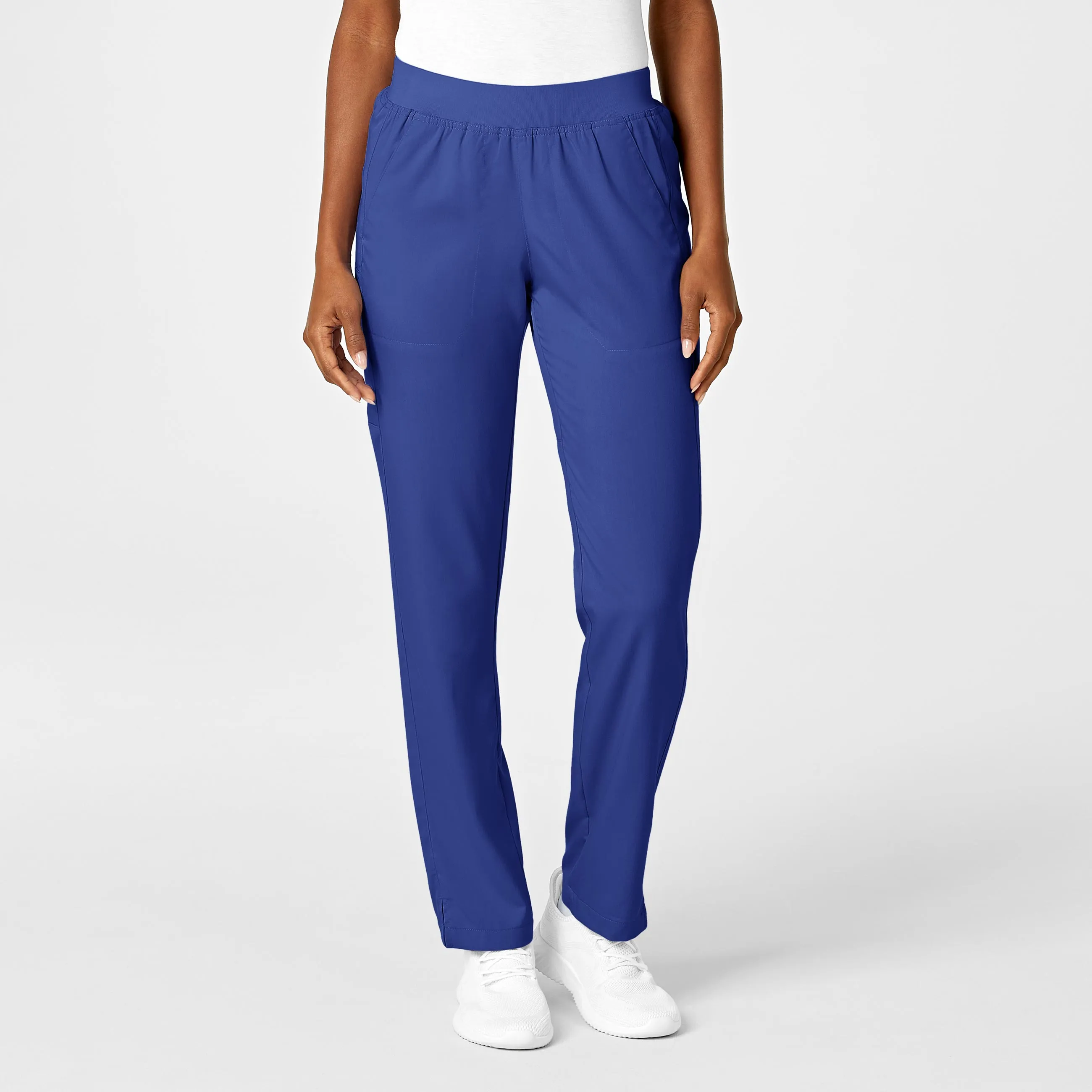 PRO Women's Knit Waist Cargo Scrub Pant - Galaxy Blue