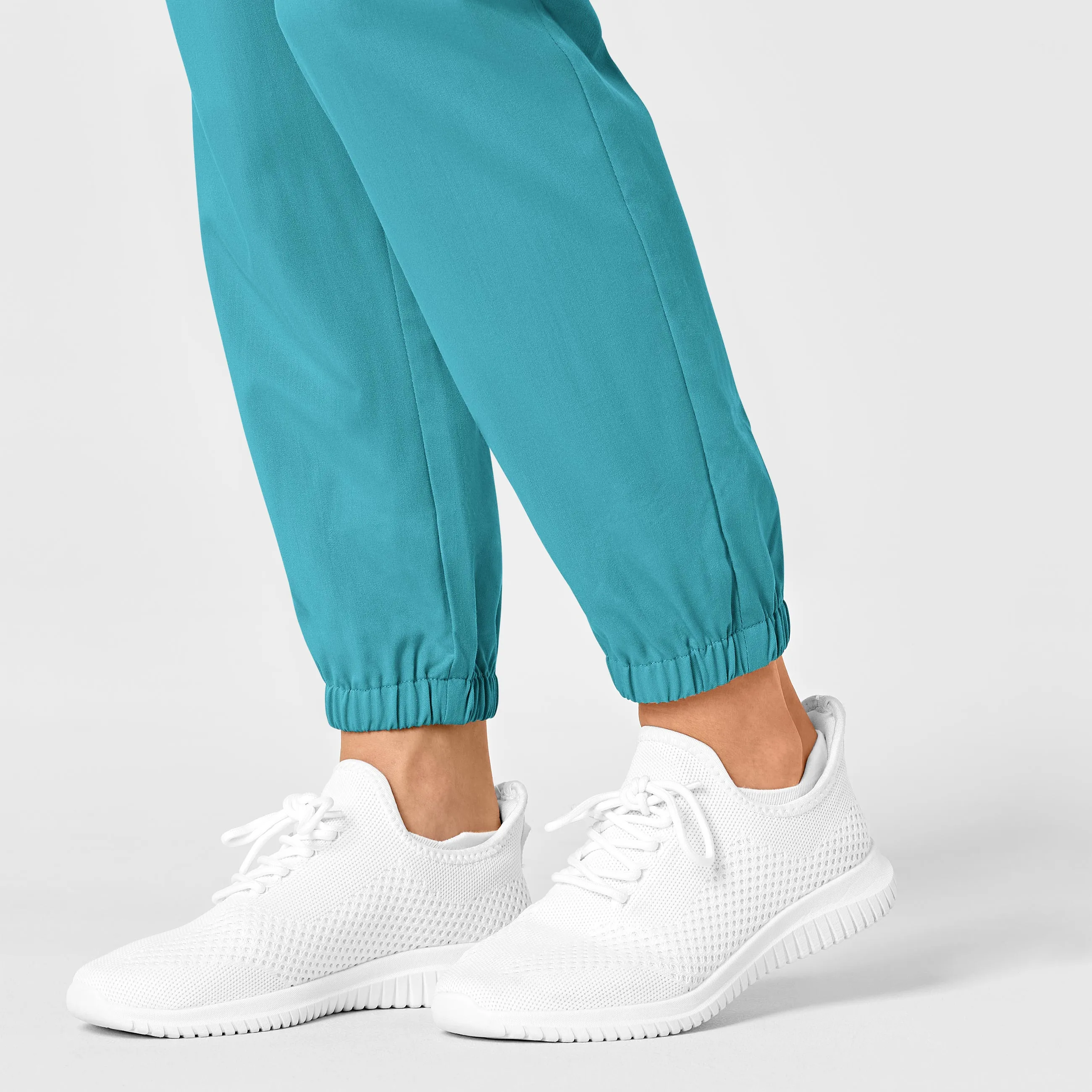 PRO Women's Slim Cargo Jogger Scrub Pant - Teal Blue