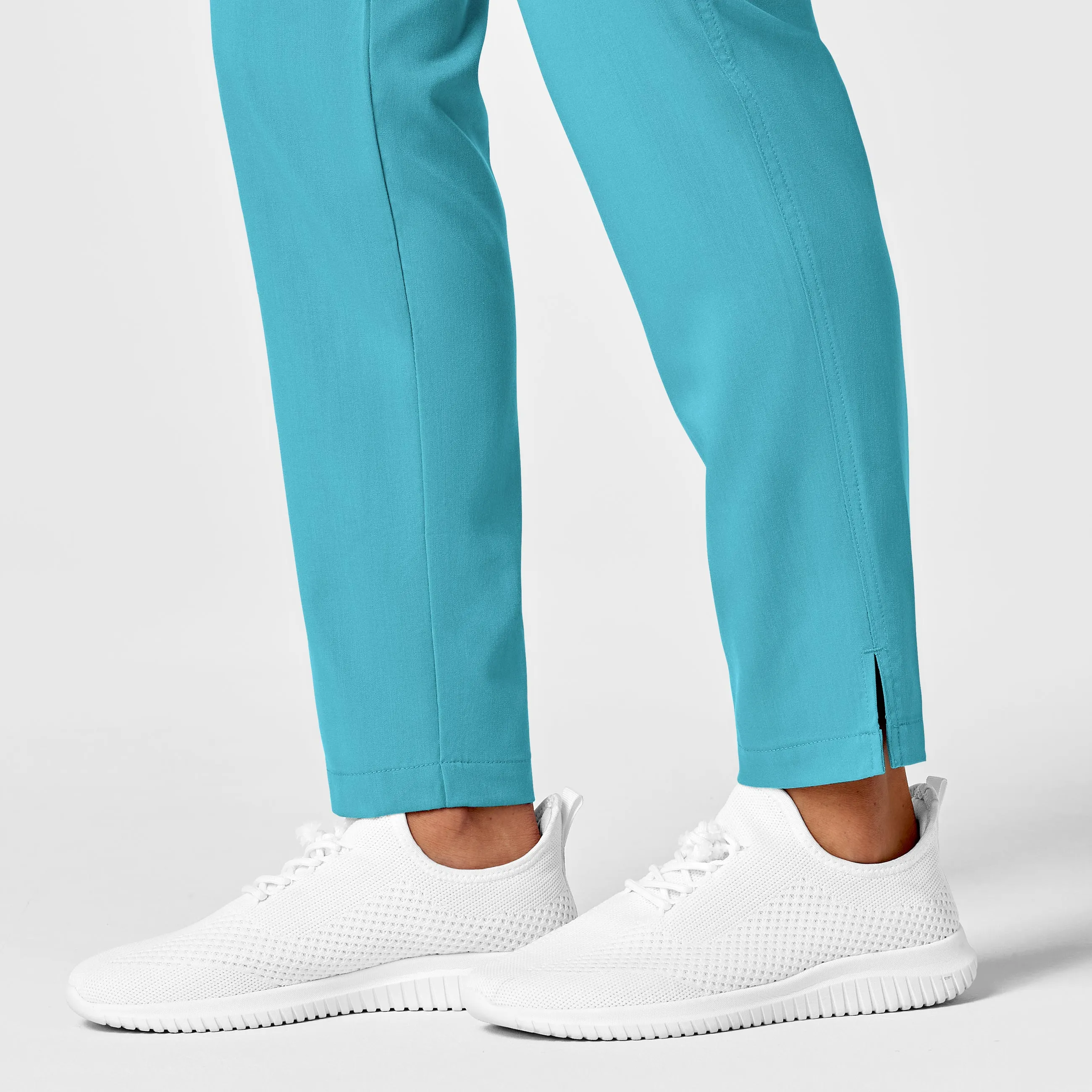 PRO Women's Slim Leg Cargo Scrub Pant - Teal Blue