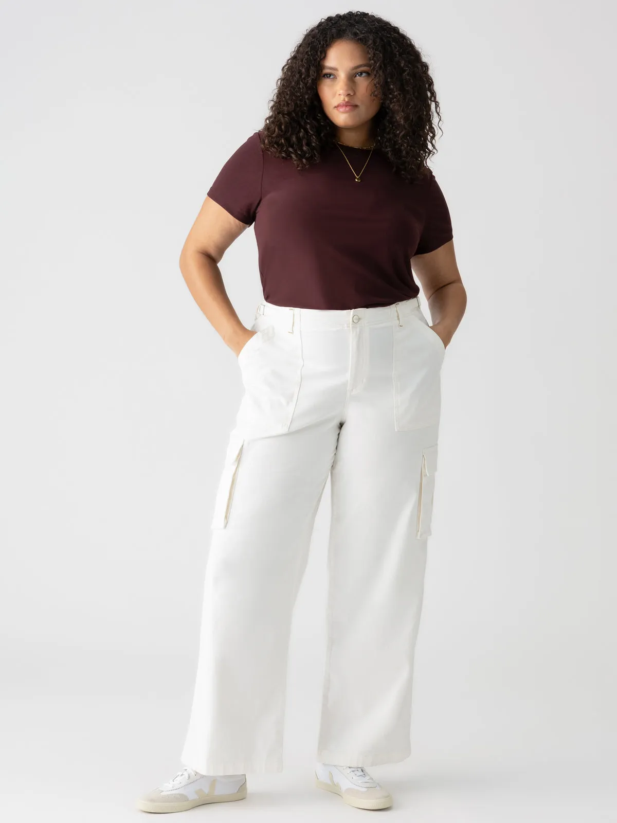 Reissue Cargo Standard Rise Pant White Inclusive Collection