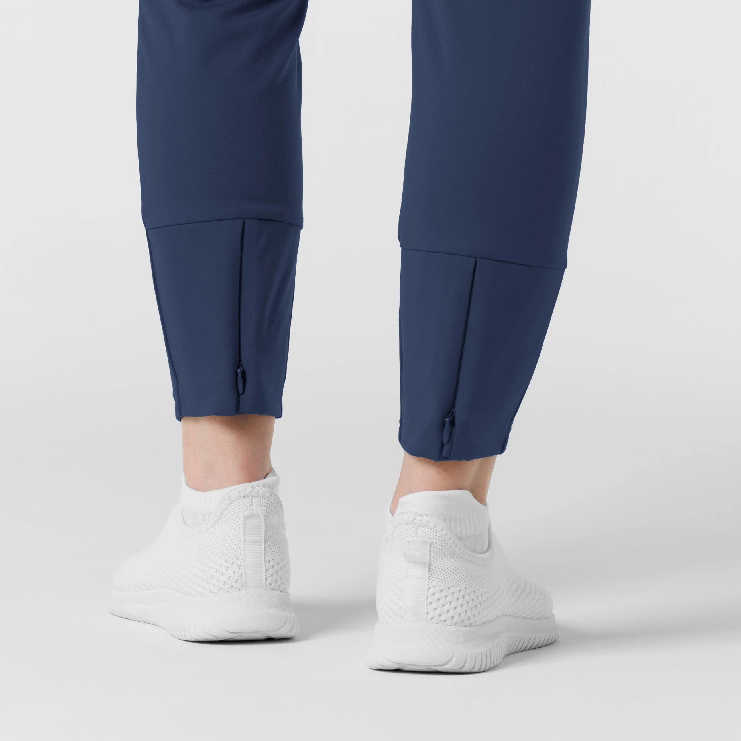 RENEW Knit Women's Track Scrub Pant - Navy