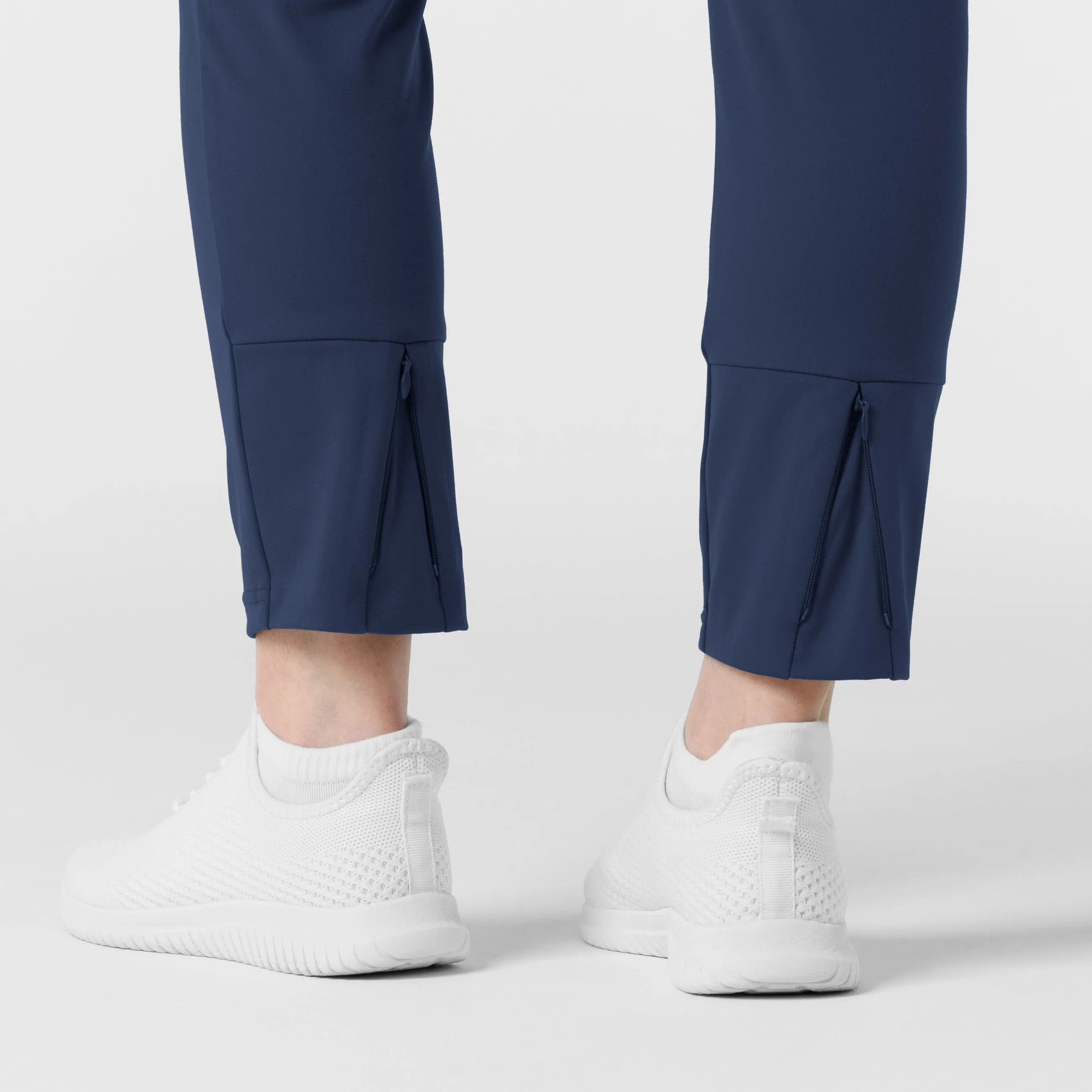 RENEW Knit Women's Track Scrub Pant - Navy