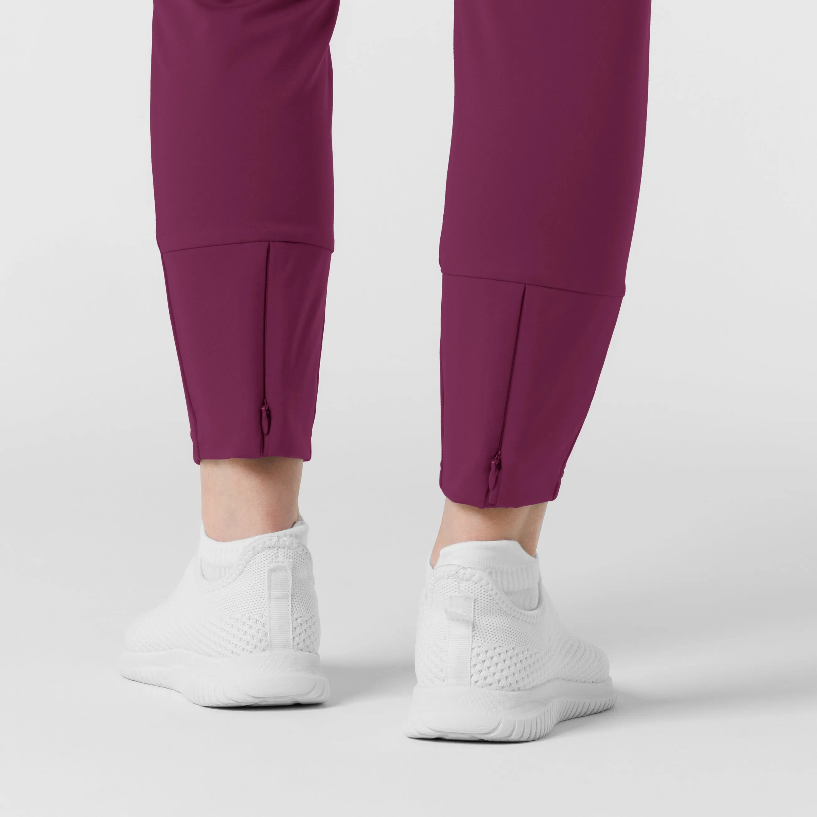 RENEW Knit Women's Track Scrub Pant - Wine