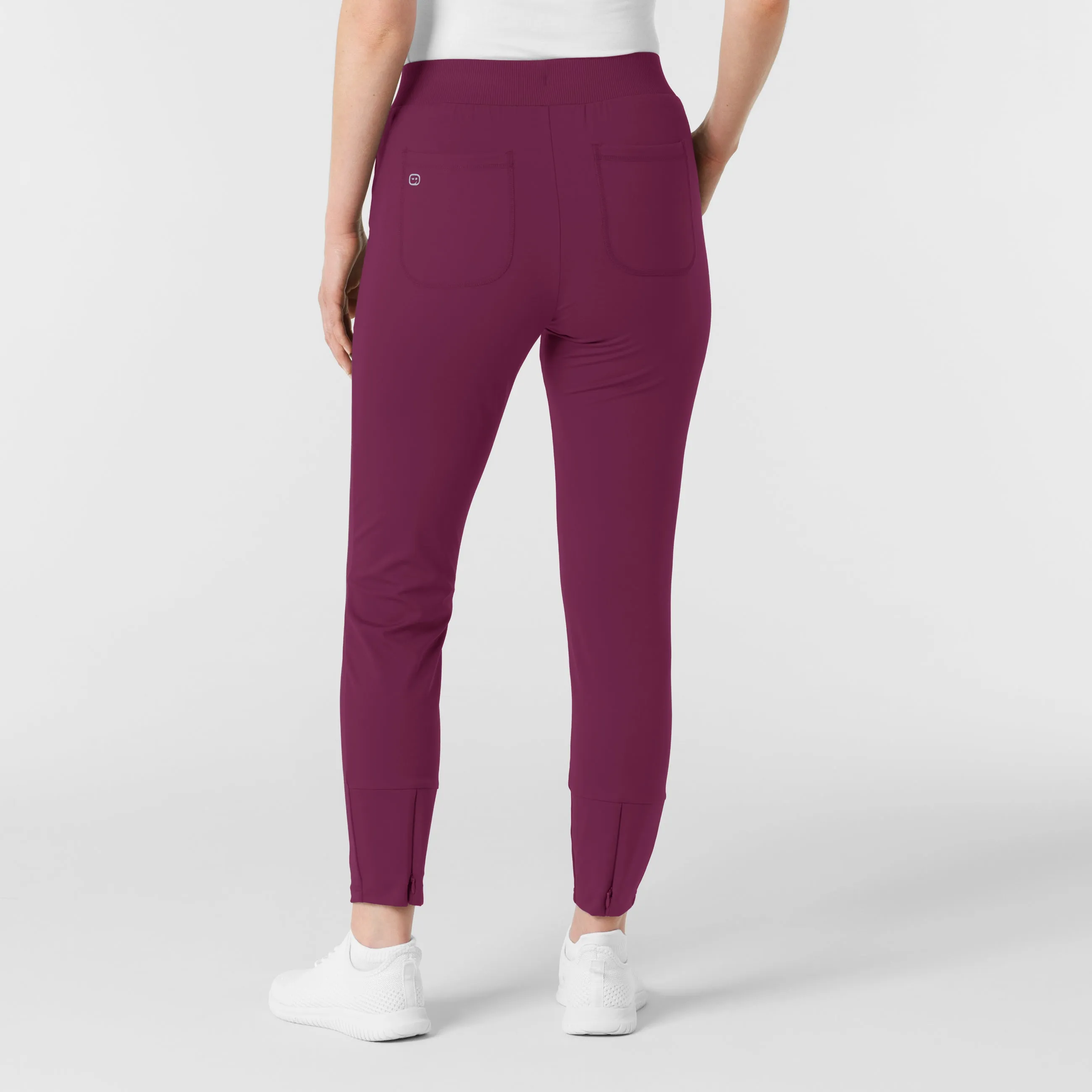 RENEW Knit Women's Track Scrub Pant - Wine