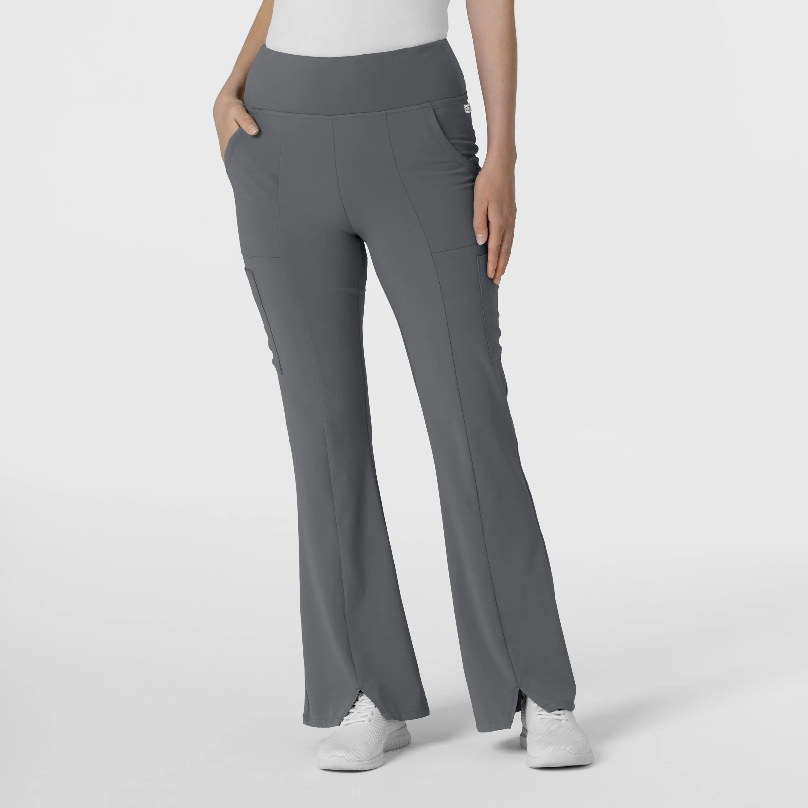 RENEW Women's Cargo Flare Scrub Pant - Pewter