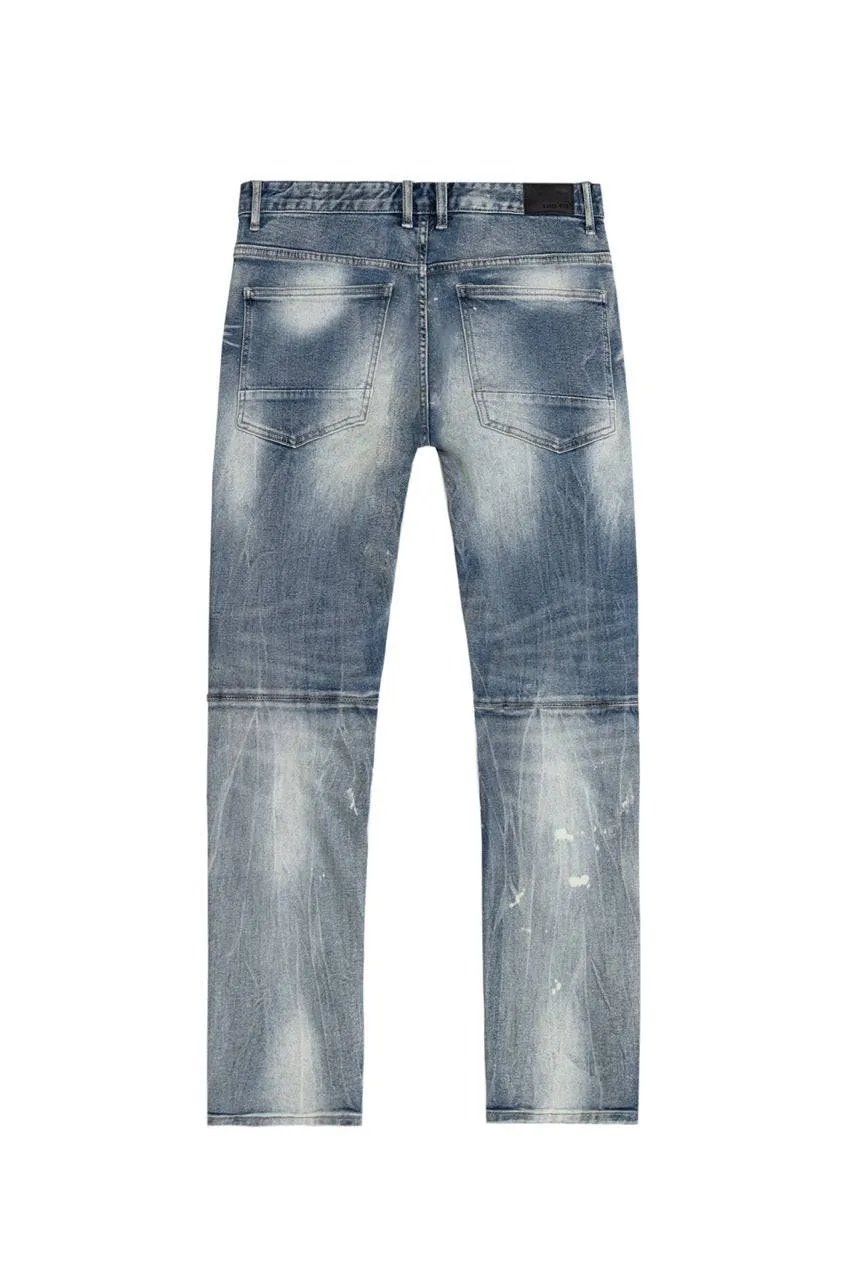 Rip & Repair Engineered Jean - Port Blue