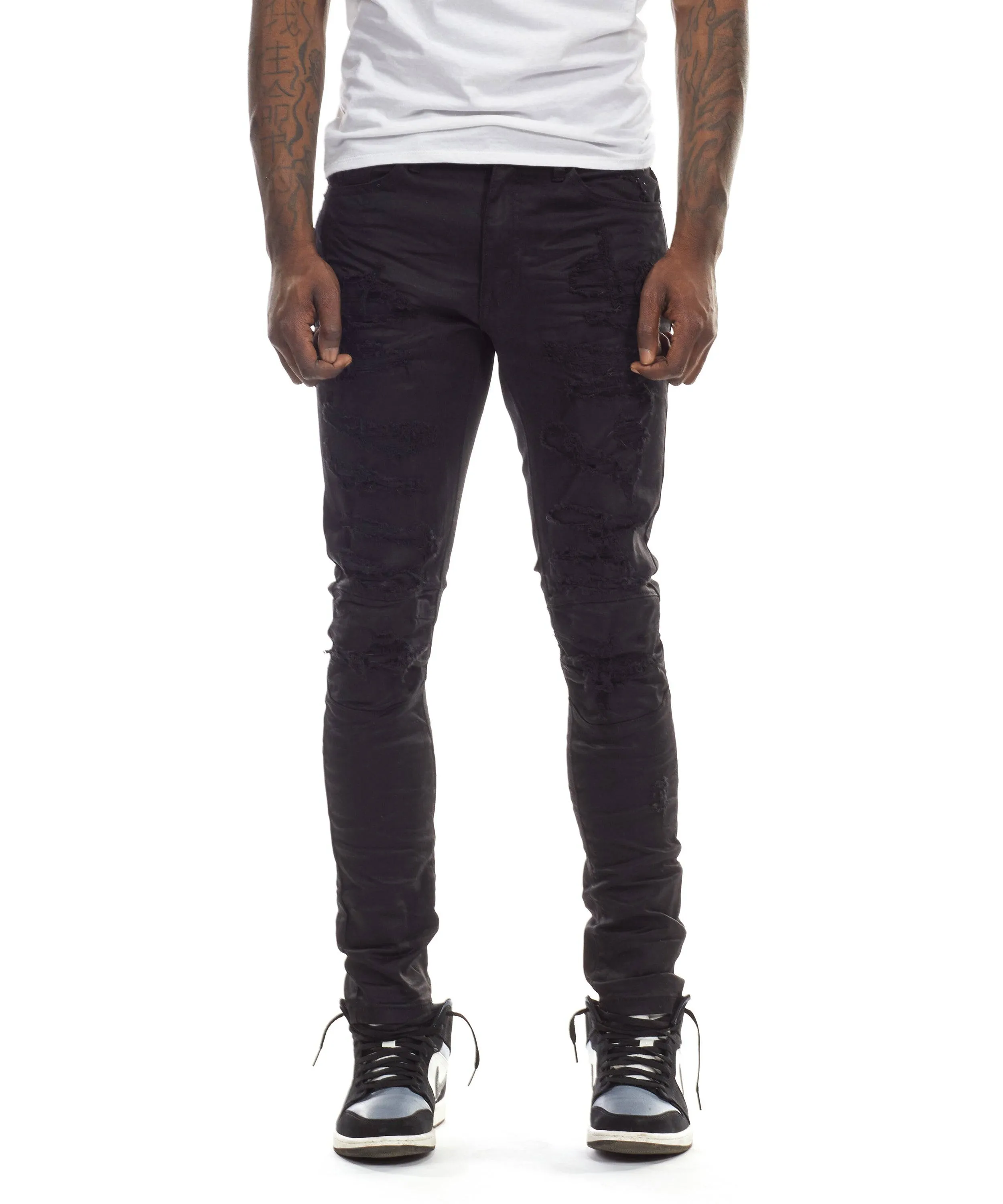 Rip & Repair Jeans - Jet Black