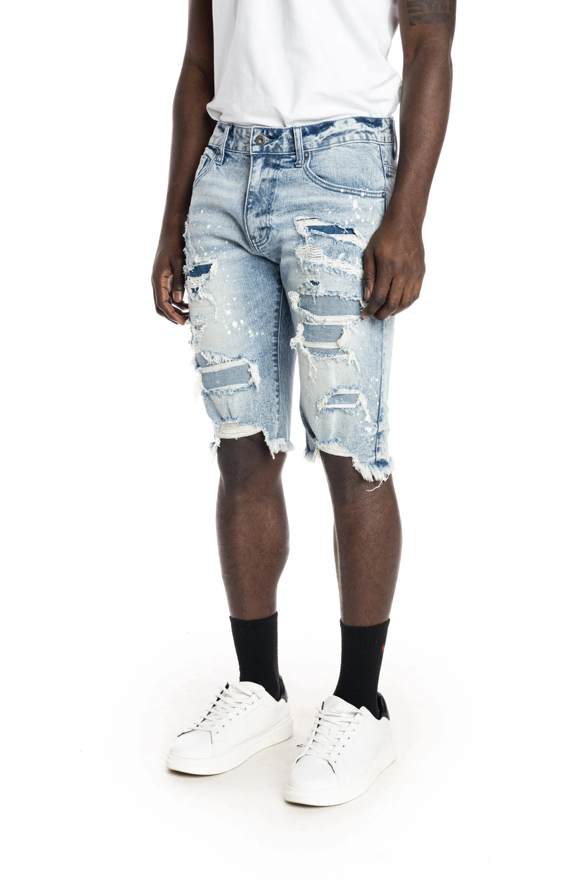 Ripoff Semi Basic Jean Shorts - Mizu Blue