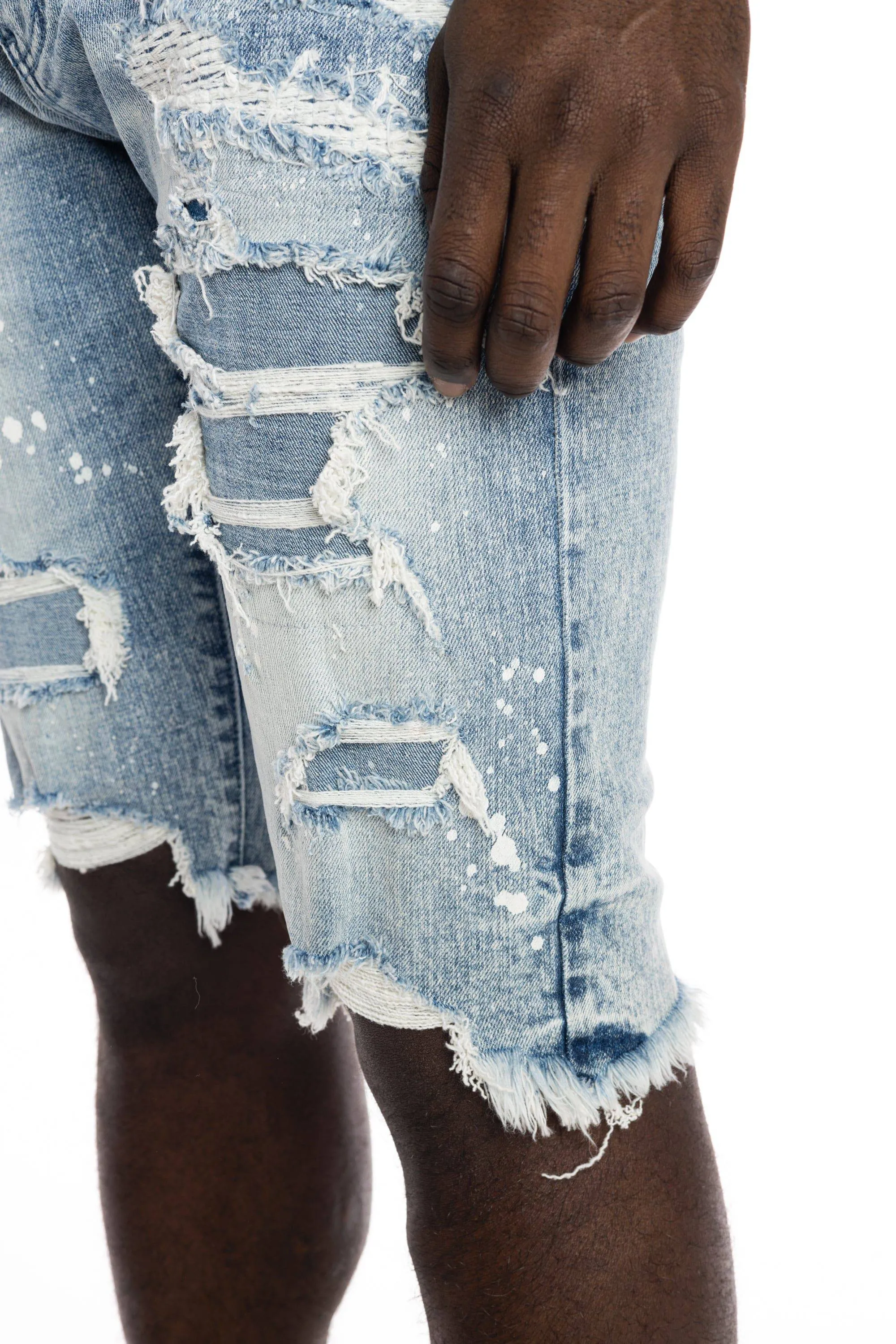 Ripoff Semi Basic Jean Shorts - Mizu Blue