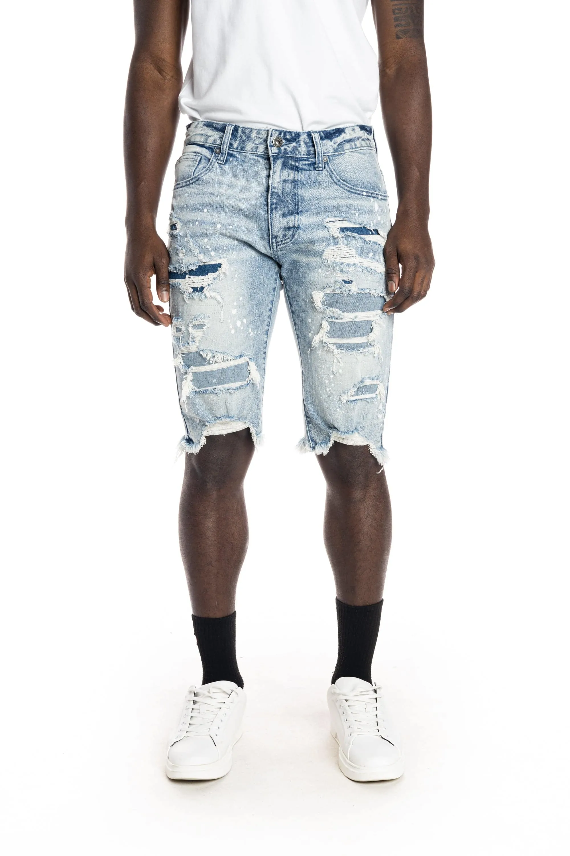 Ripoff Semi Basic Jean Shorts - Mizu Blue