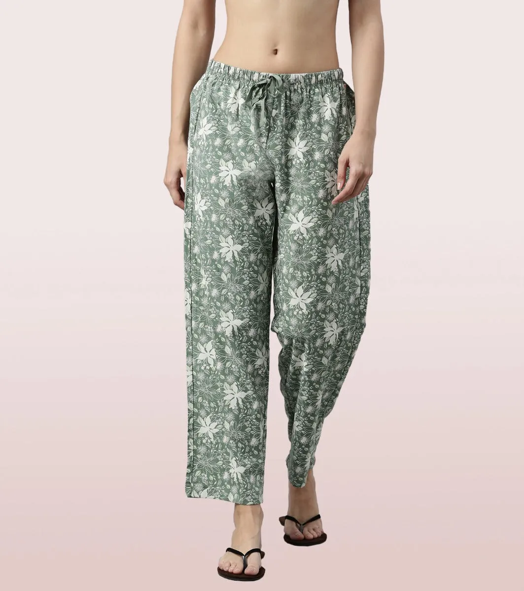 Slounge Pant | Modal Woven Printed Pull-On Pant