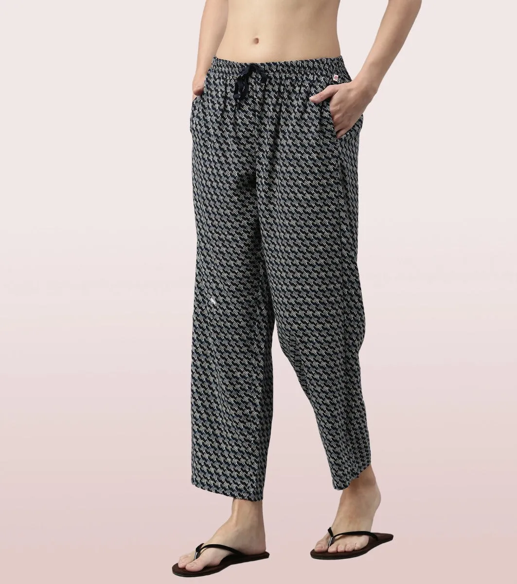 Slounge Pant | Modal Woven Printed Pull-On Pant