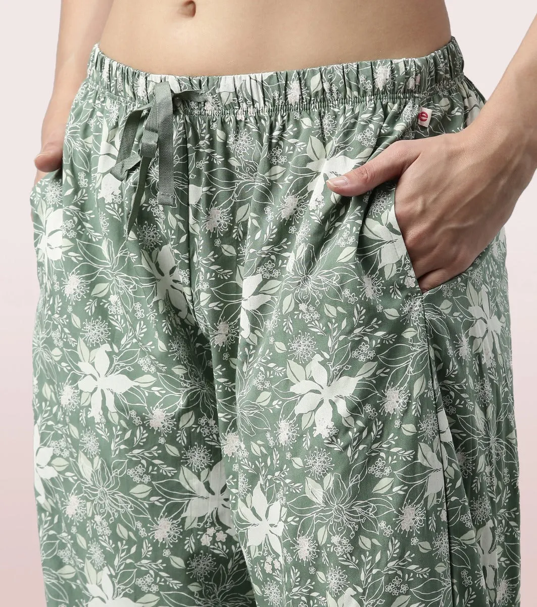 Slounge Pant | Modal Woven Printed Pull-On Pant