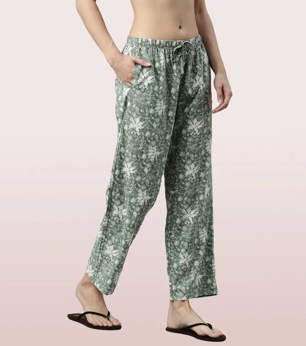 Slounge Pant | Modal Woven Printed Pull-On Pant