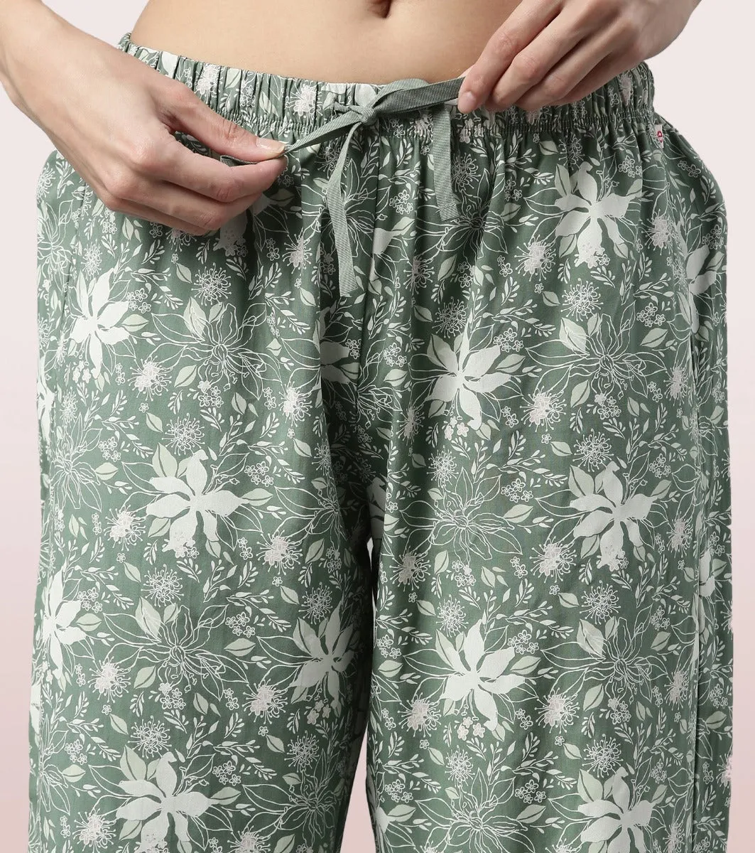 Slounge Pant | Modal Woven Printed Pull-On Pant