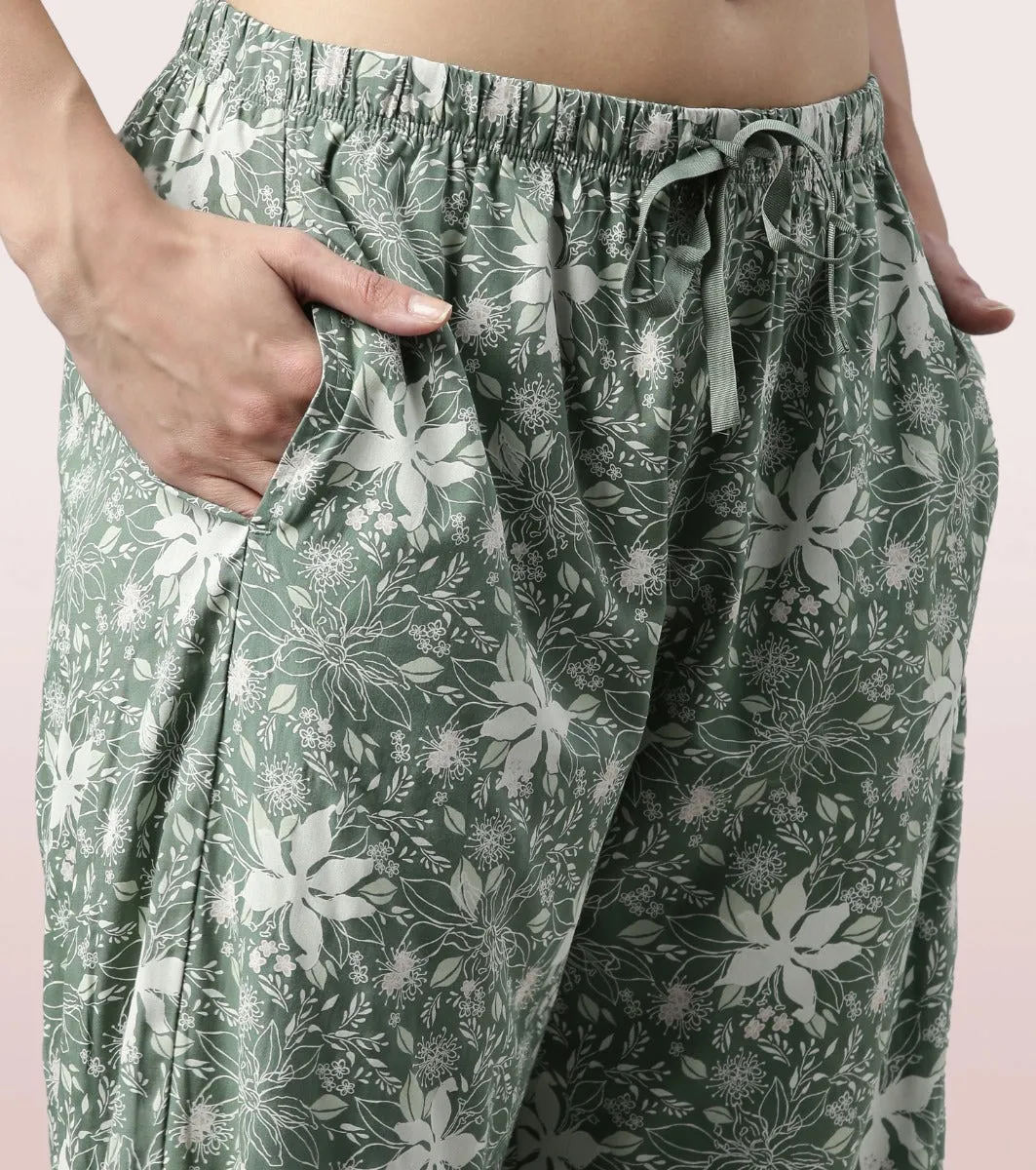 Slounge Pant | Modal Woven Printed Pull-On Pant